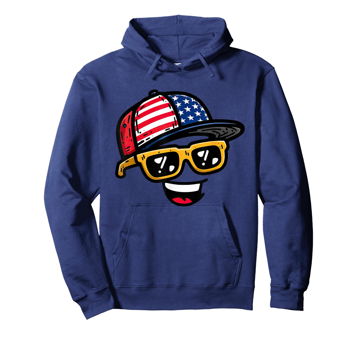 Awesome USA Cap and Smiling Costume for Adults and Kids T-Shirt