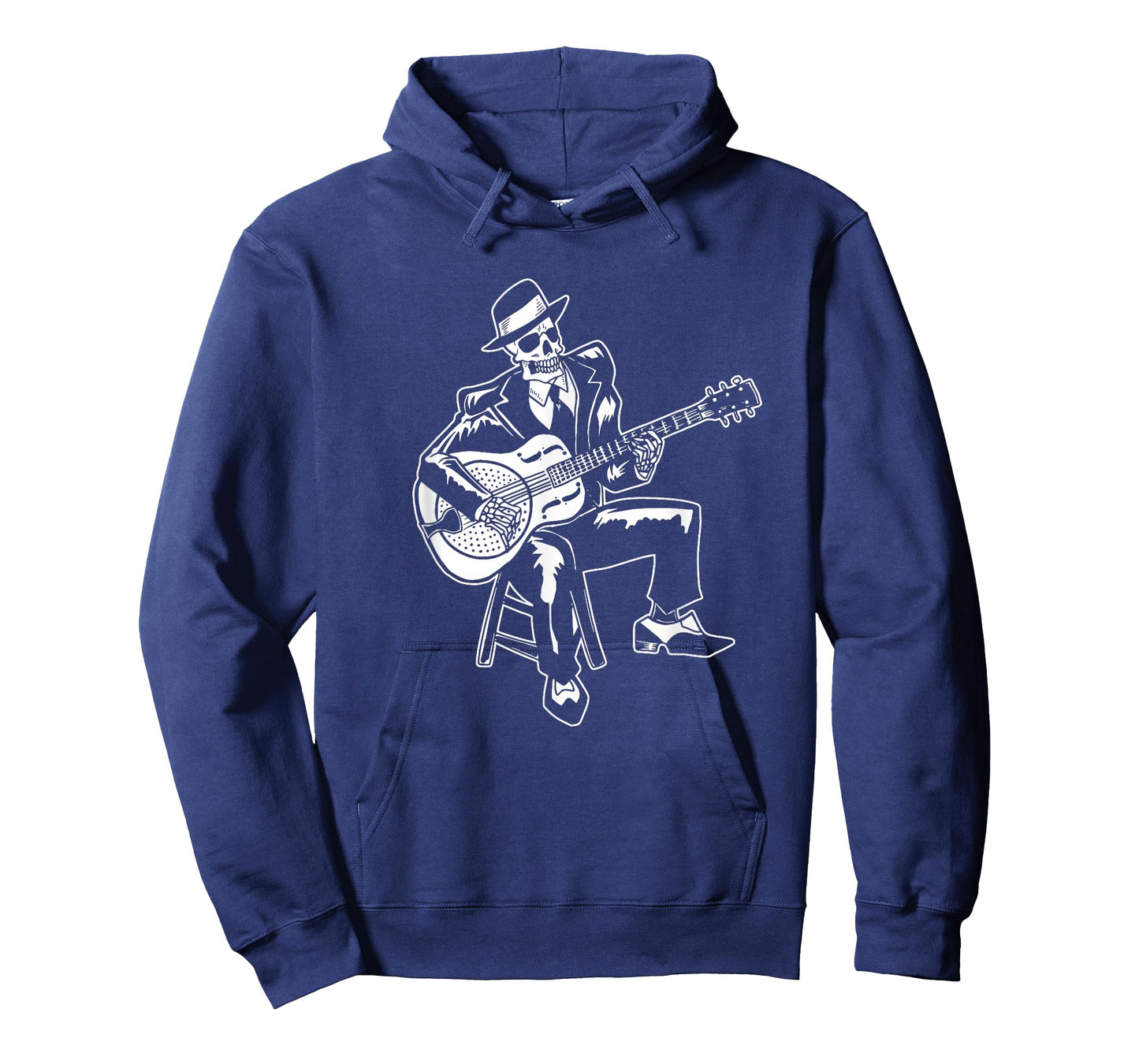 Skeleton Guitar Player Bluesman Vintage Blues Guitarist T-Shirt