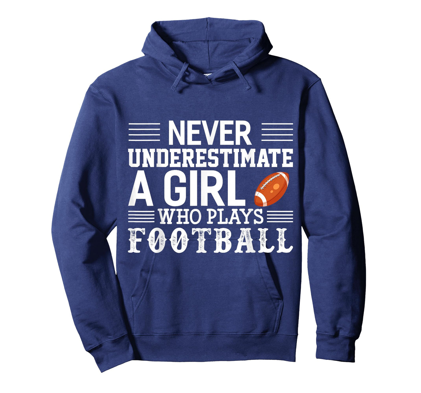Football Girl Never Underestimate A Girl Who Plays Football T-Shirt