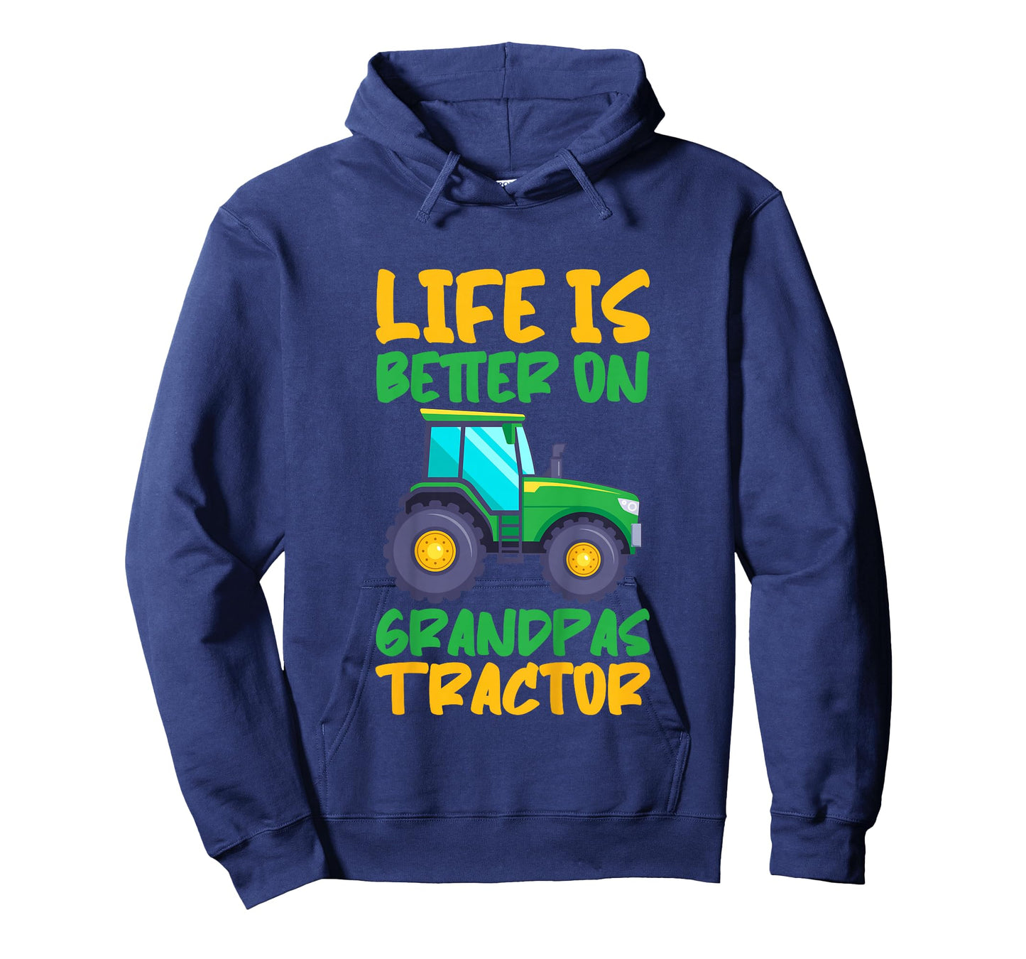 Young Farmer Funny Tractor Boy On Grandpas Tractor T-Shirt
