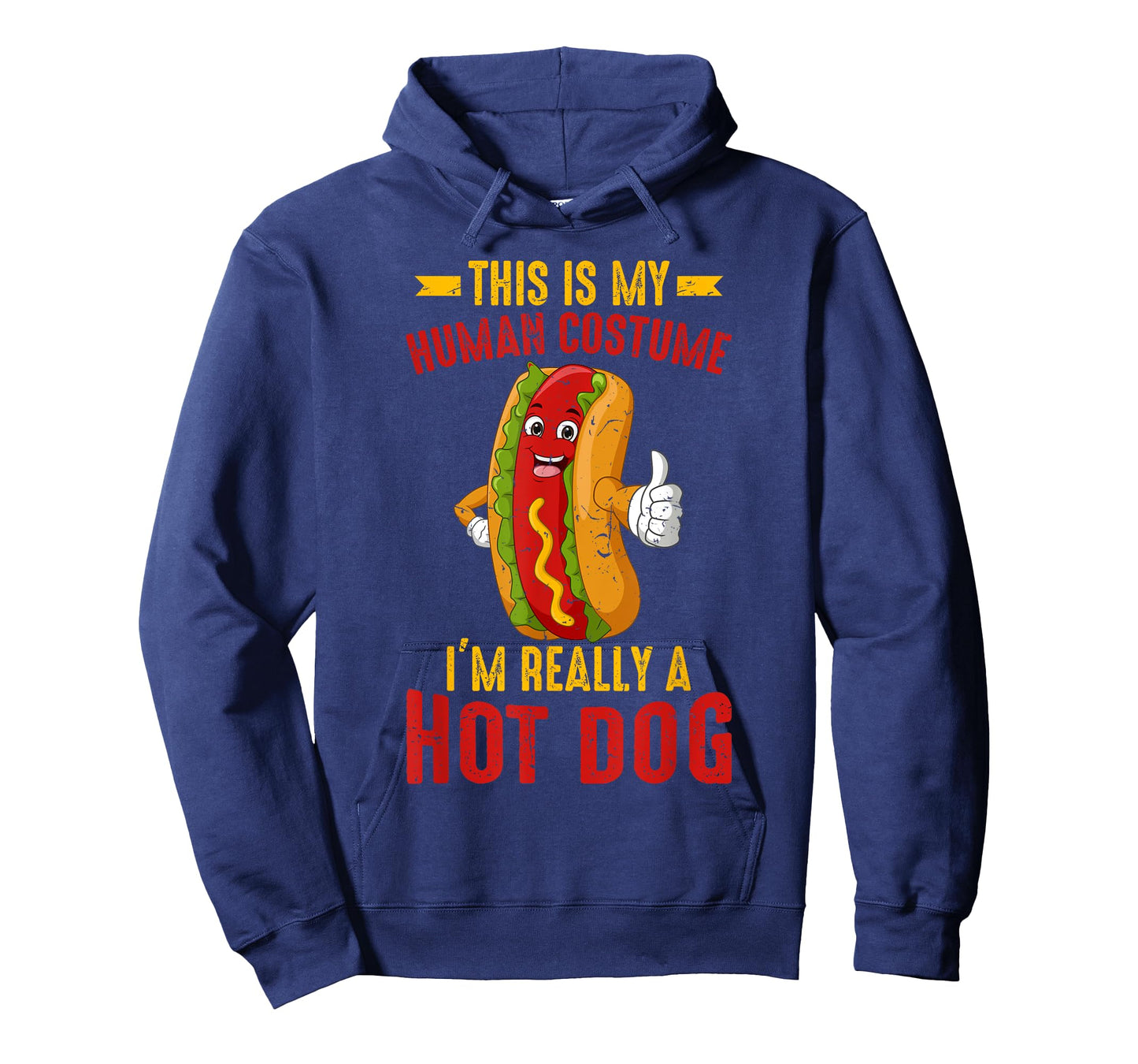 Sausage Hot Dog Human Costume I'm Really A Hot Dog Funny T-Shirt