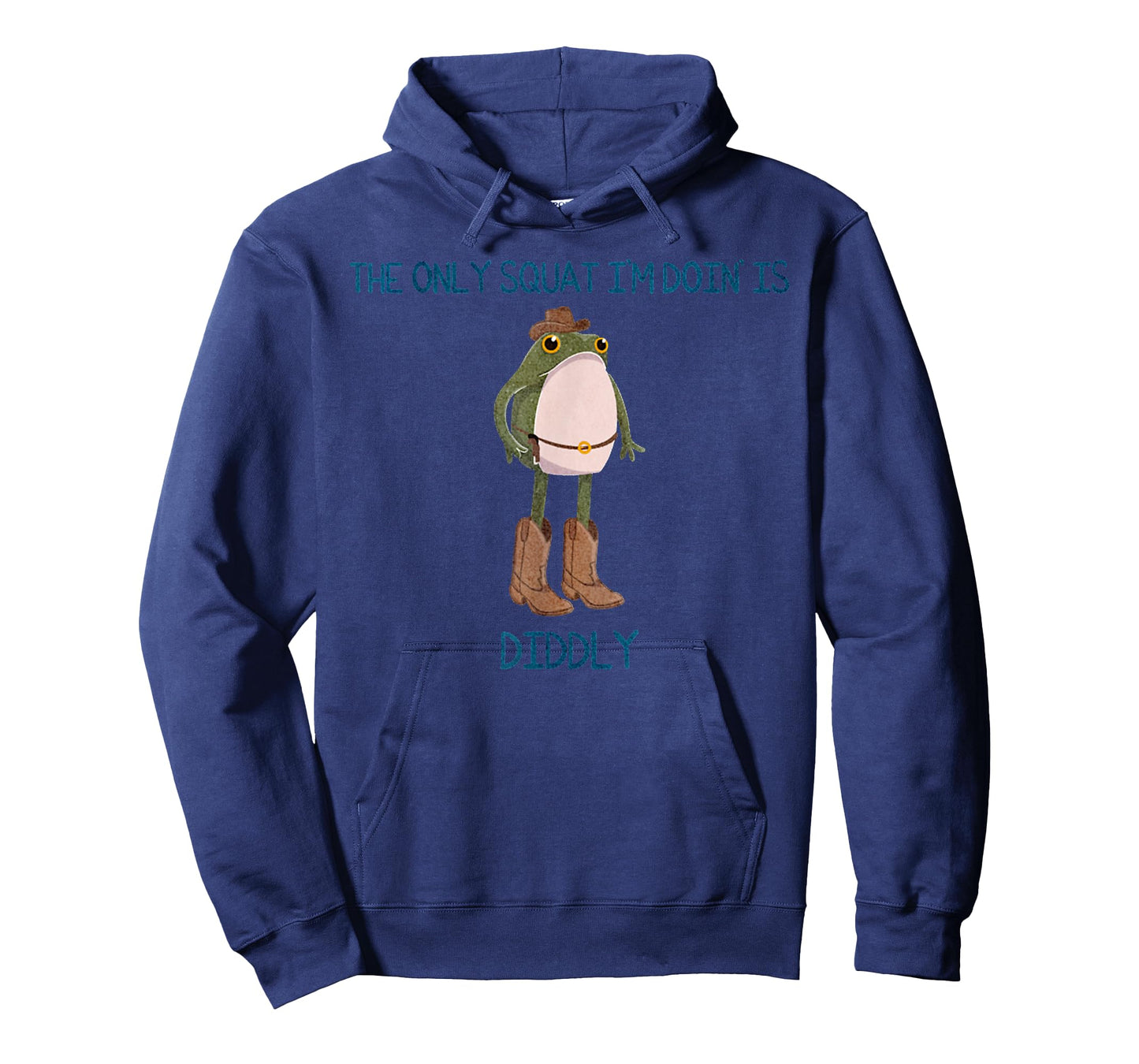 Vintage Funny The Only Squat I'm Doin' Is Diddly Frog Meme T-Shirt