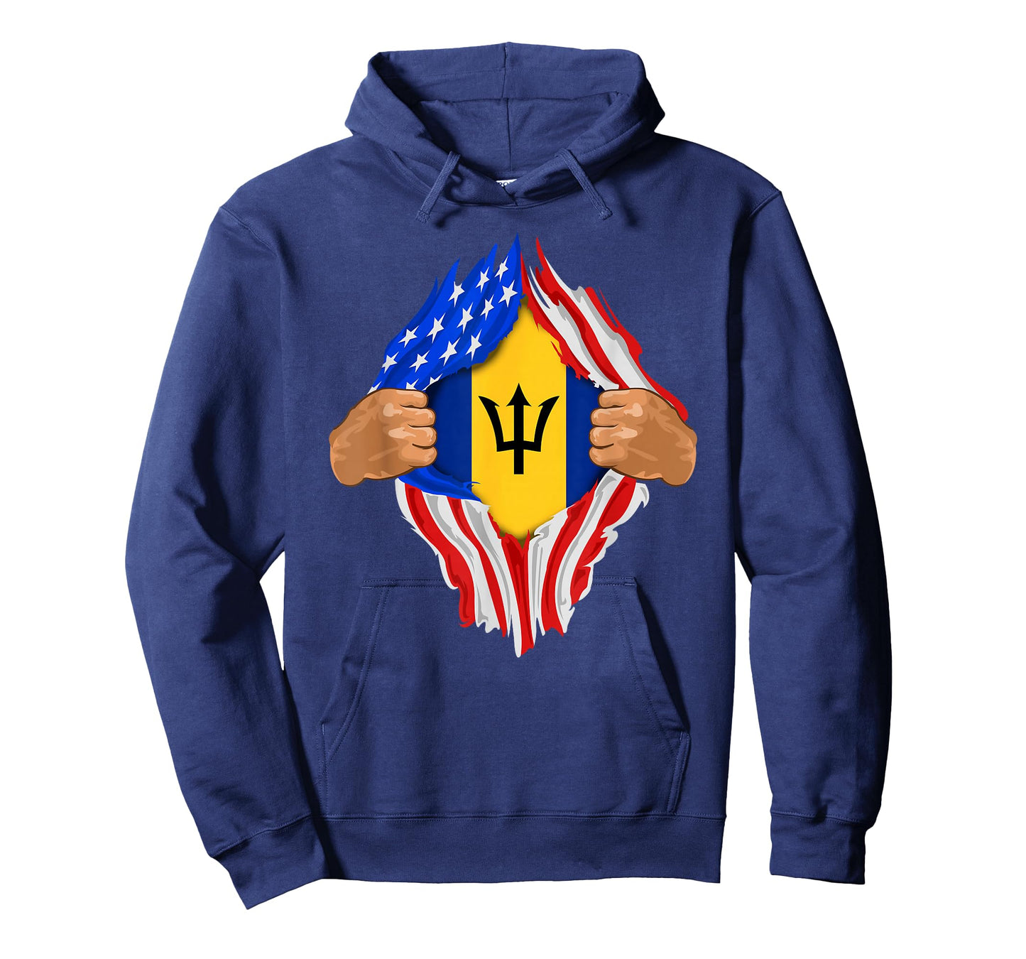 Barbadian Blood Inside Me T-Shirt | Barbados Flag Gift T-Shirt