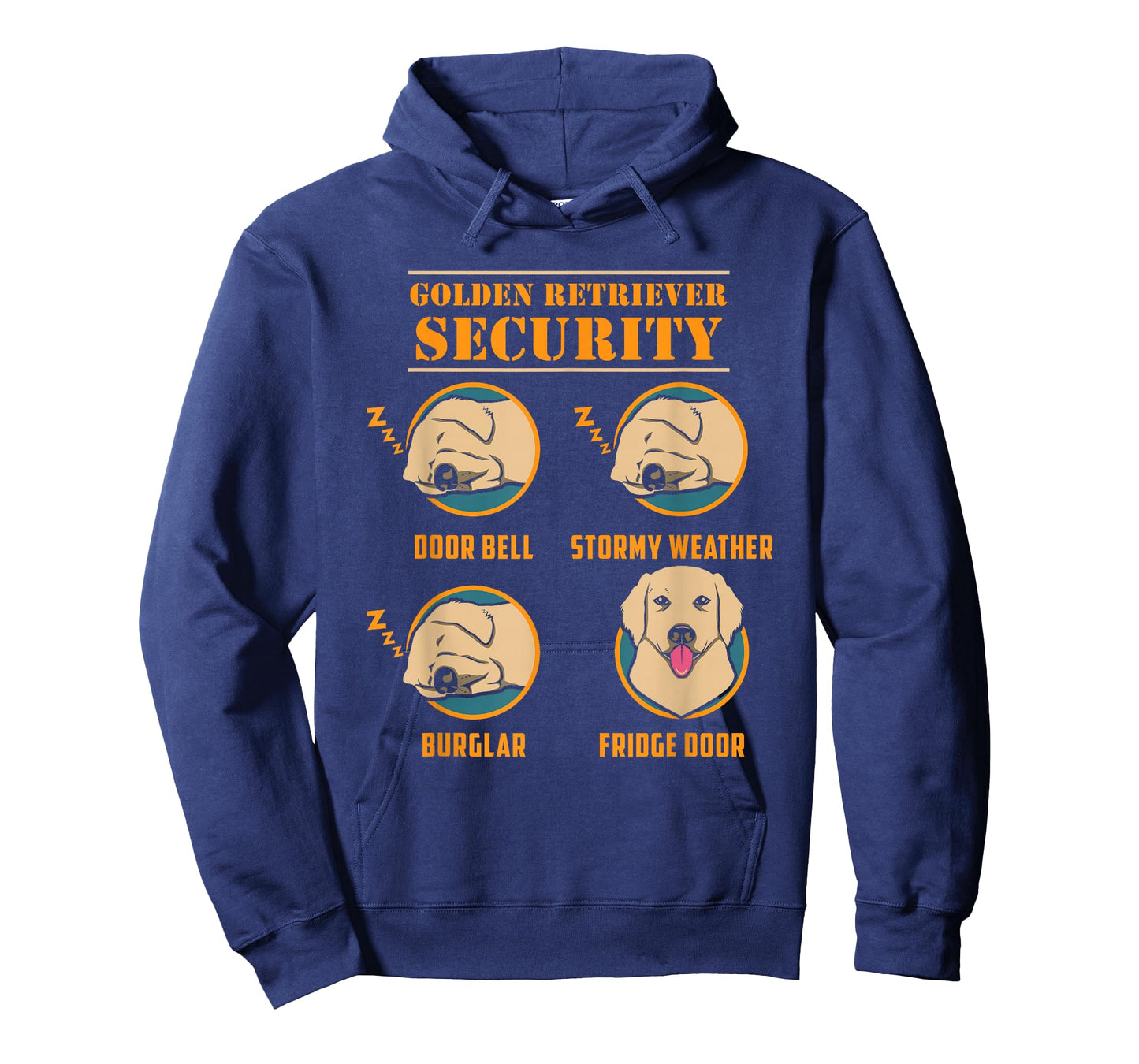 Golden Retriever Security Funny Dog Owner Design T-Shirt