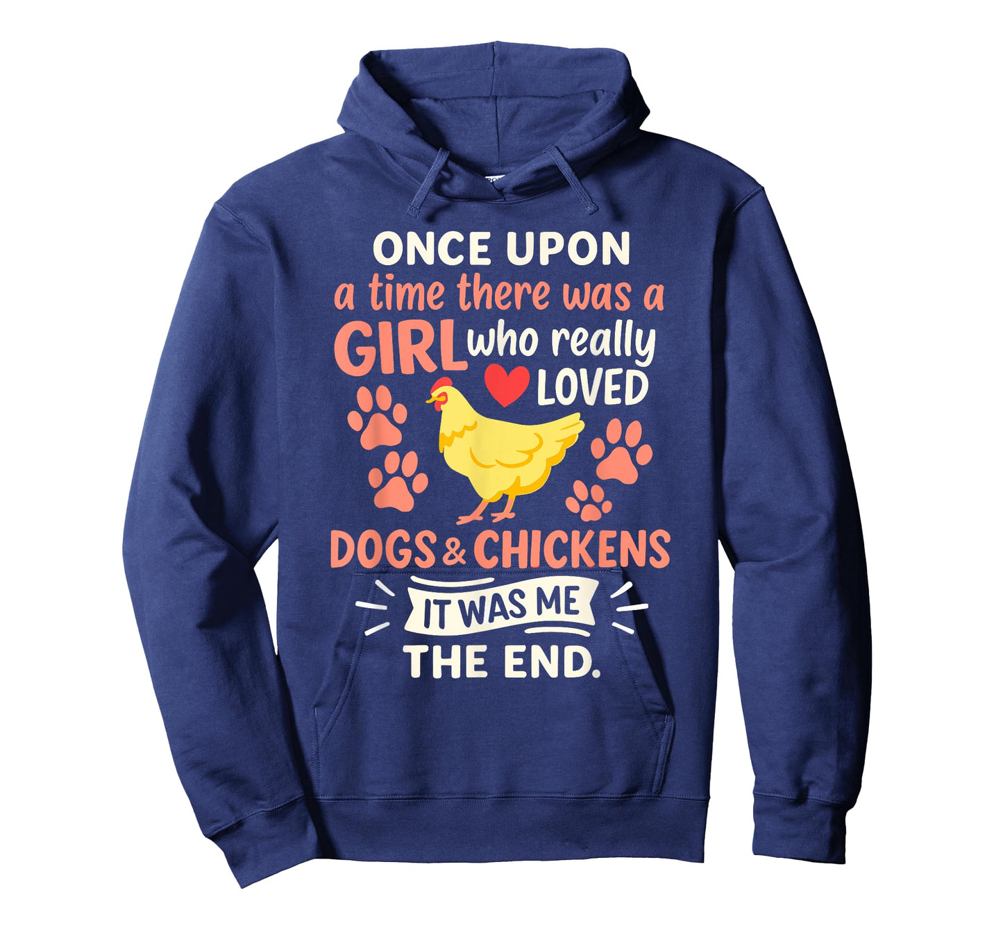 Girl Who Loved Funny Dogs And Chickens Lover Farmer T-Shirt