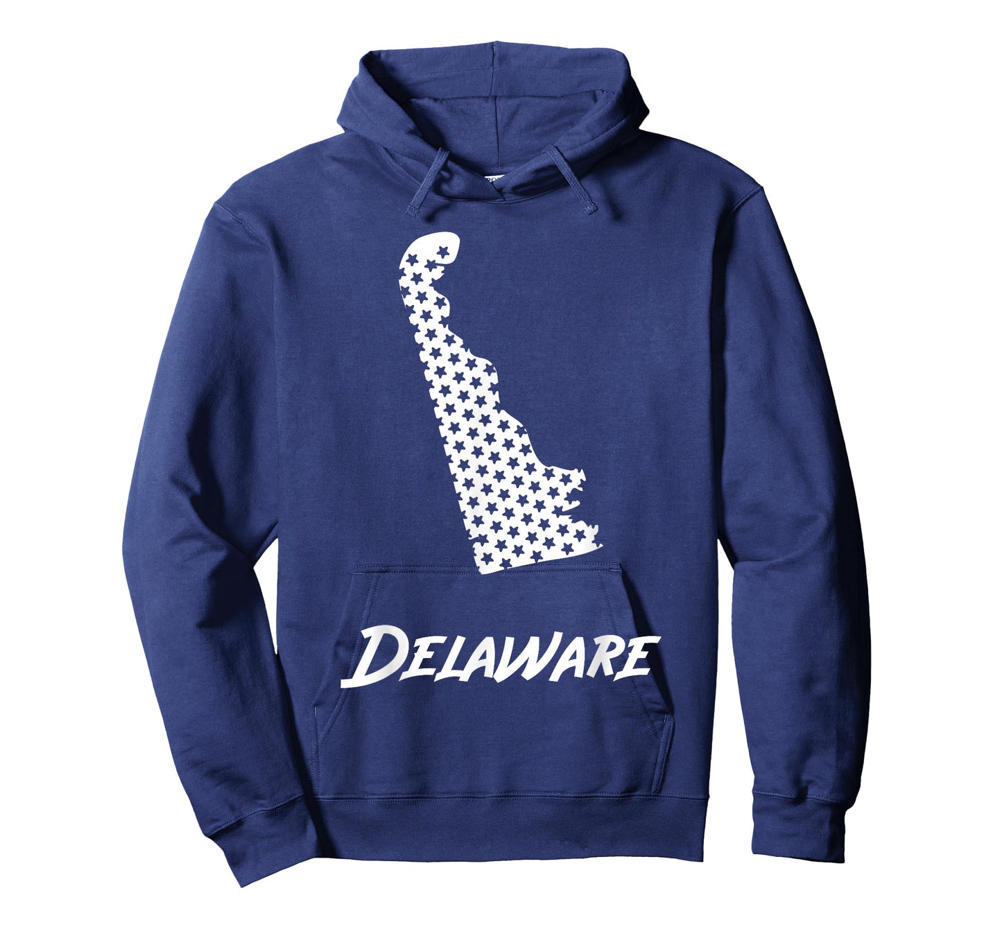 Delaware USA State Outline Stars Vintage Retro Design T-Shirt