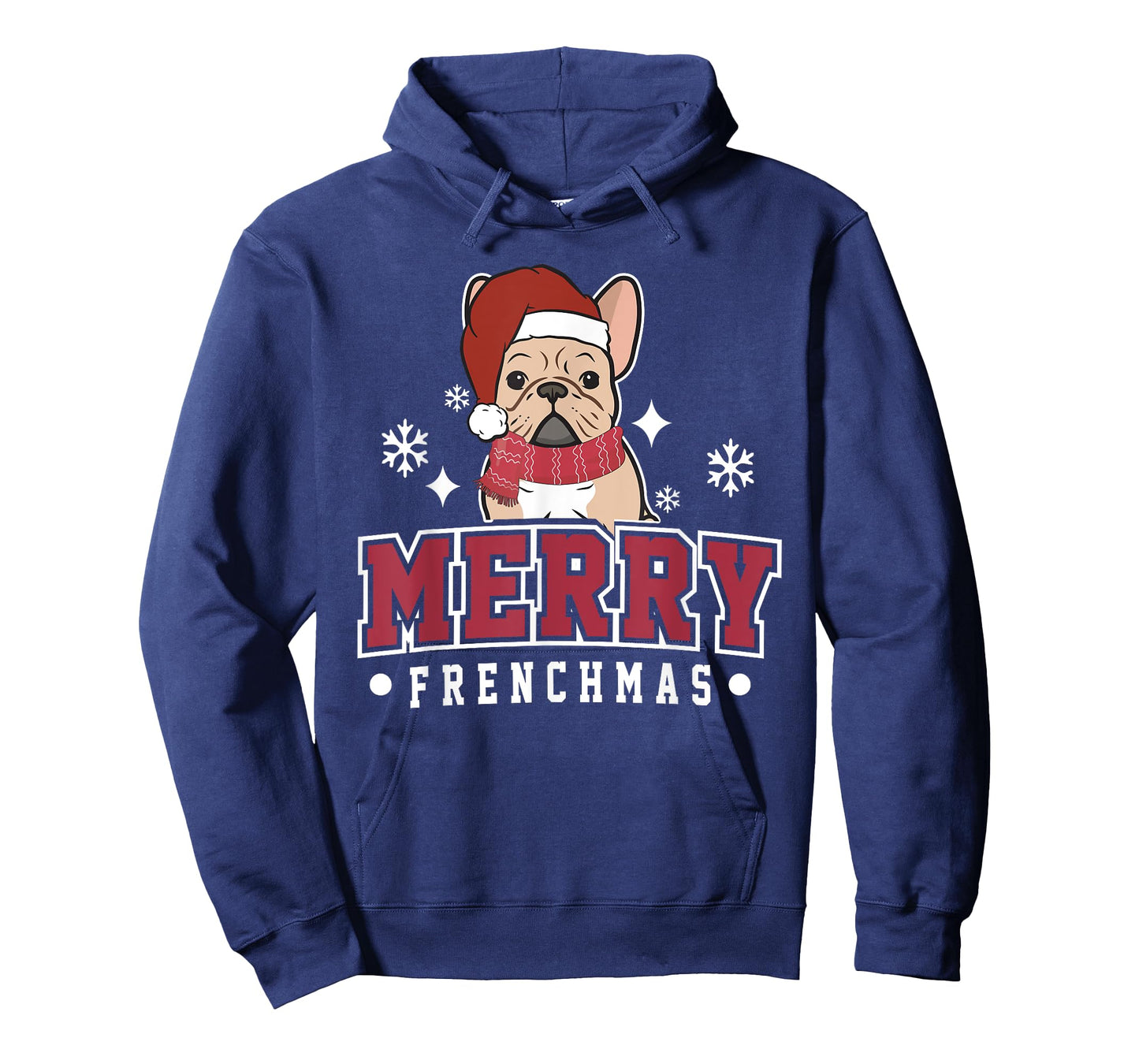 Merry Frenchmas Funny Cute French Bulldog Christmas Dog T-Shirt