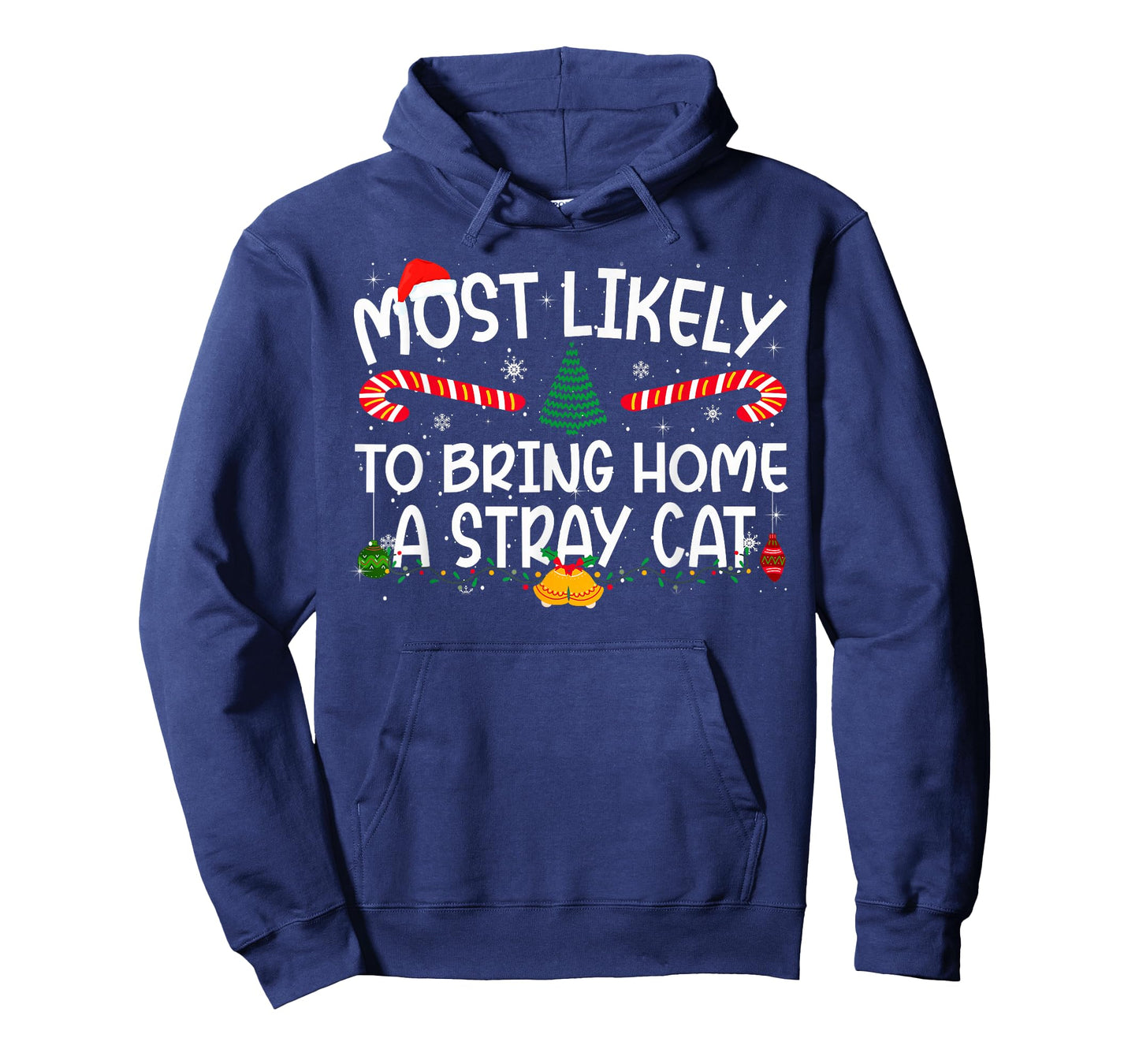 Family Matching Xmas Most Likely to Bring Home A Stray Cat T-Shirt