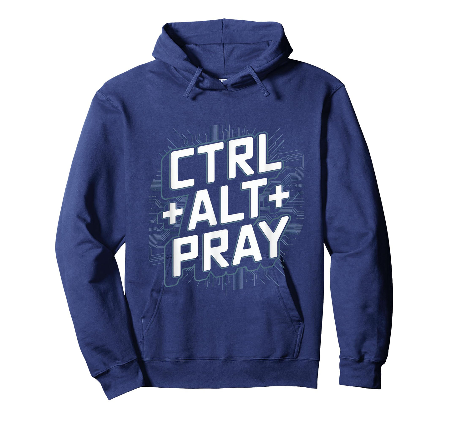 Christian Ctrl Alt Pray Tech Theme T-Shirt