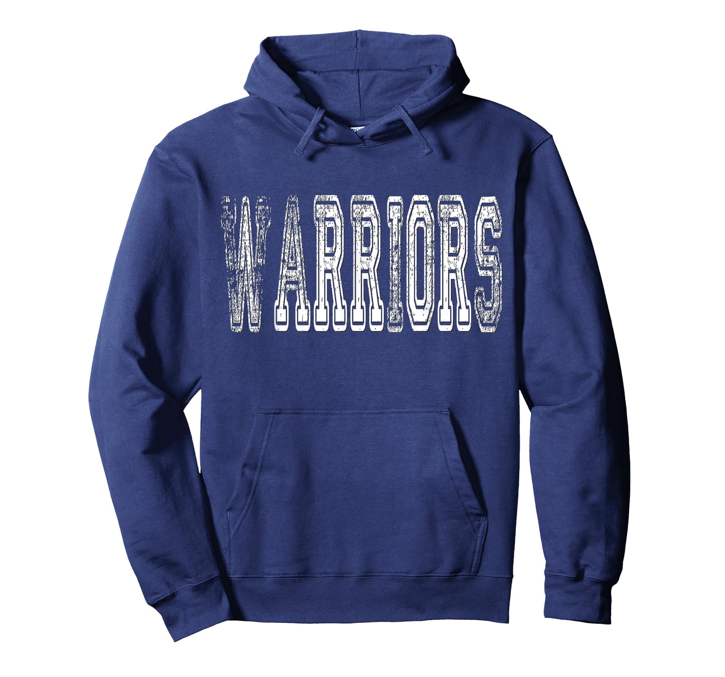 Warriors Mascot Distressed Vintage School Sports Name Fan T-Shirt