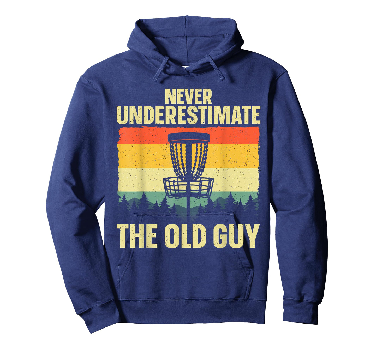 Disc Golf Art For Grandpa Men Dad Disc Golf Player Disc Golf T-Shirt