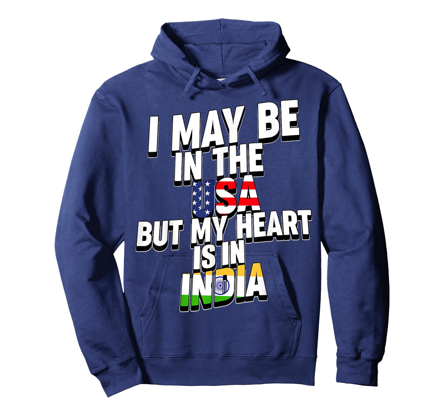 I May Be In The USA But My Heart Is In India T-Shirt