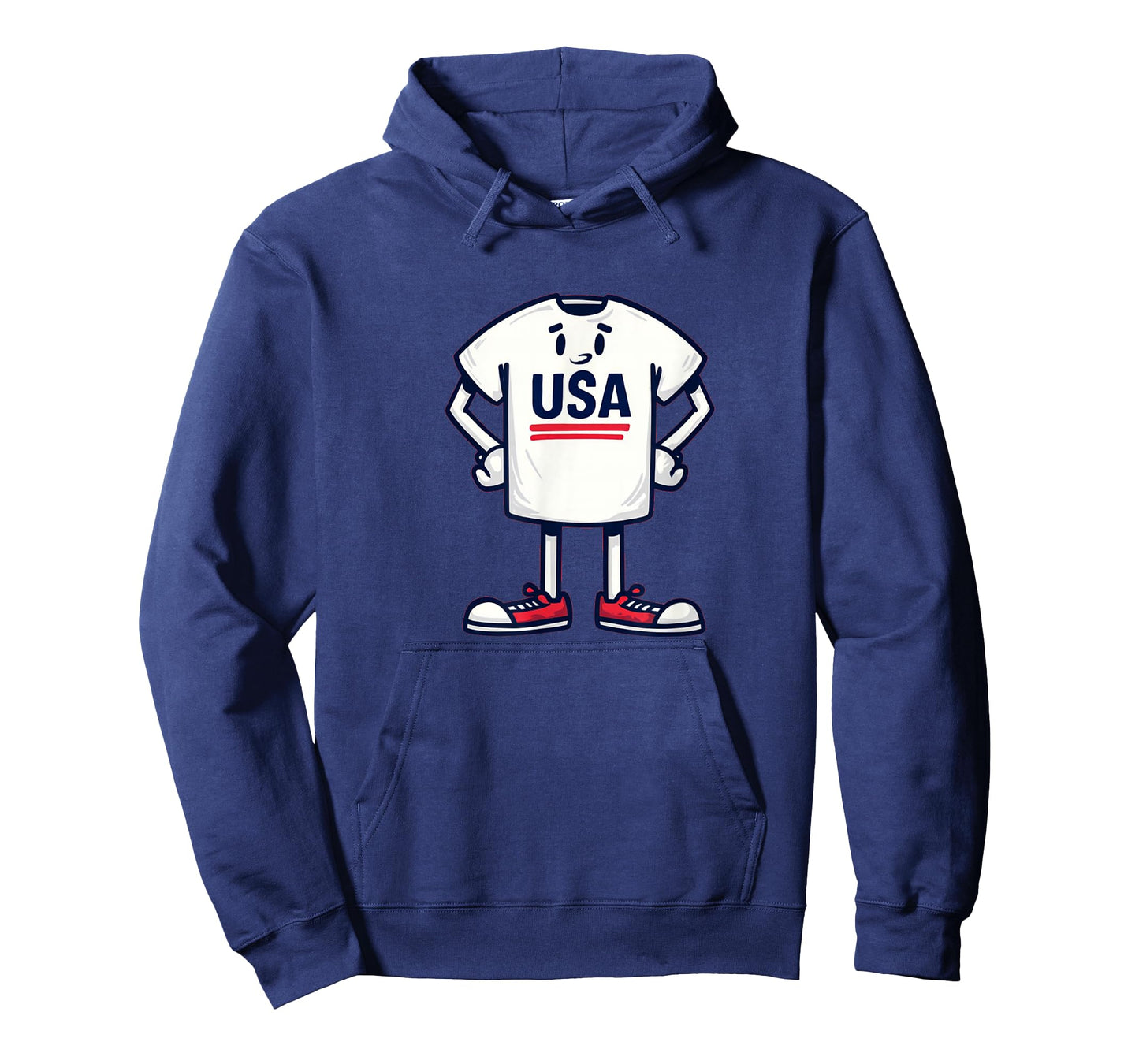 Awesome White Clothe Guy with USA T-Shirt
