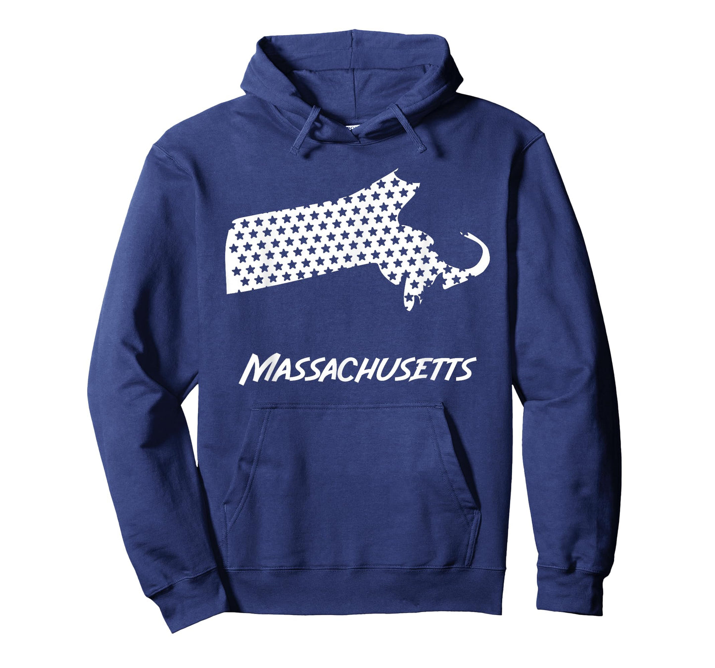 Massachusetts USA State Outline Stars Vintage Retro Design T-Shirt