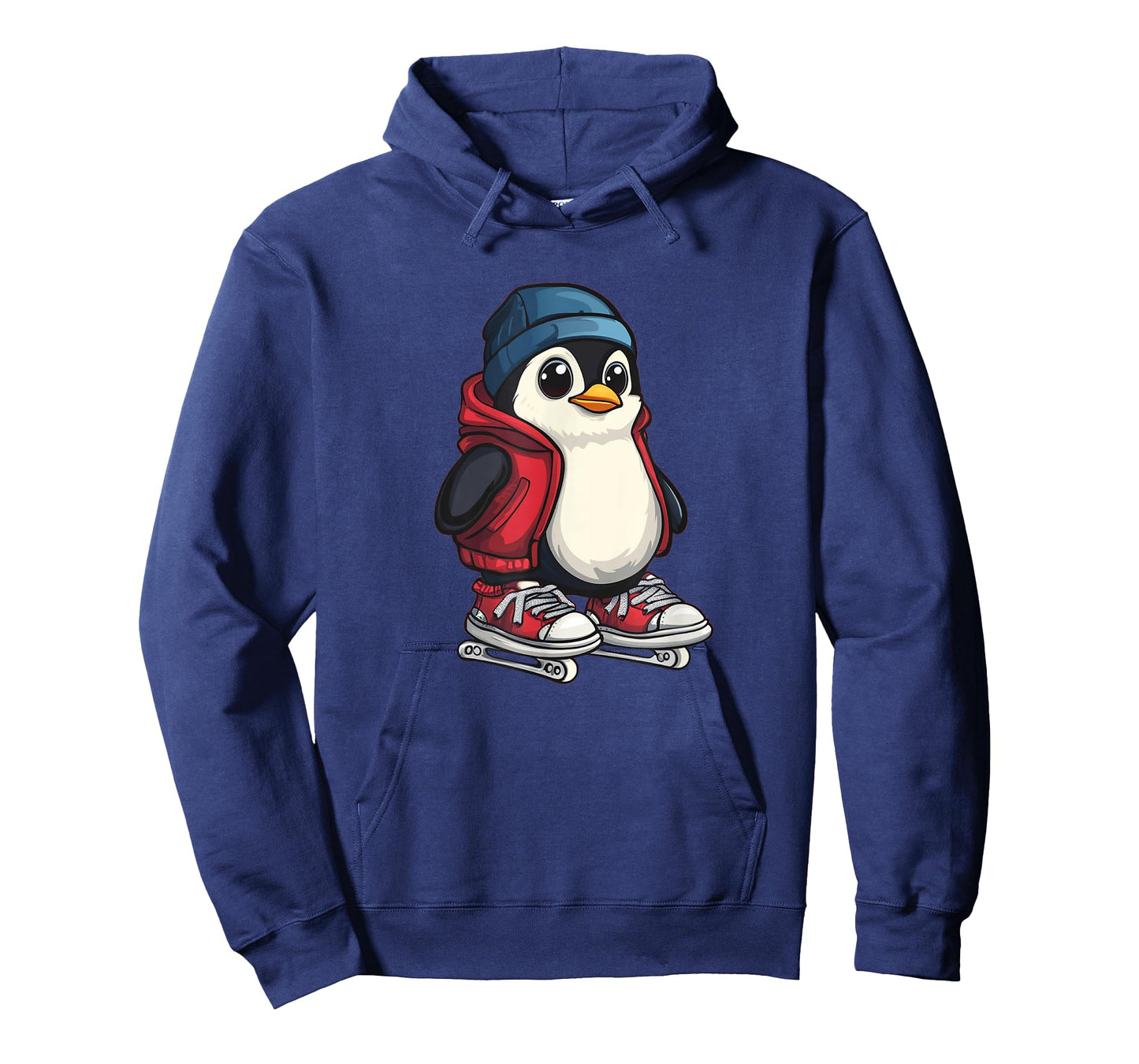Funny Penguin Glides in Winter for Skater Lovers T-Shirt