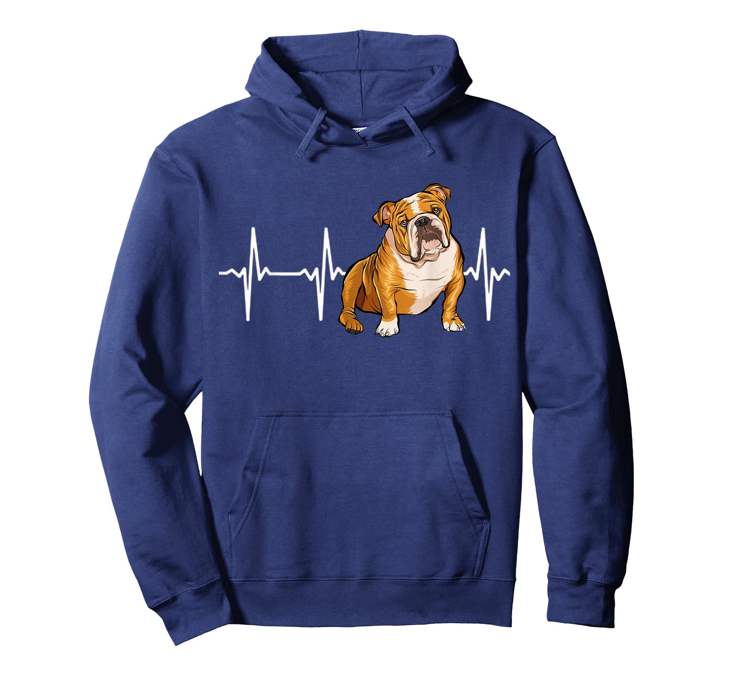 Bulldog Heartbeat Dog Lover Men Women Kids T-Shirt