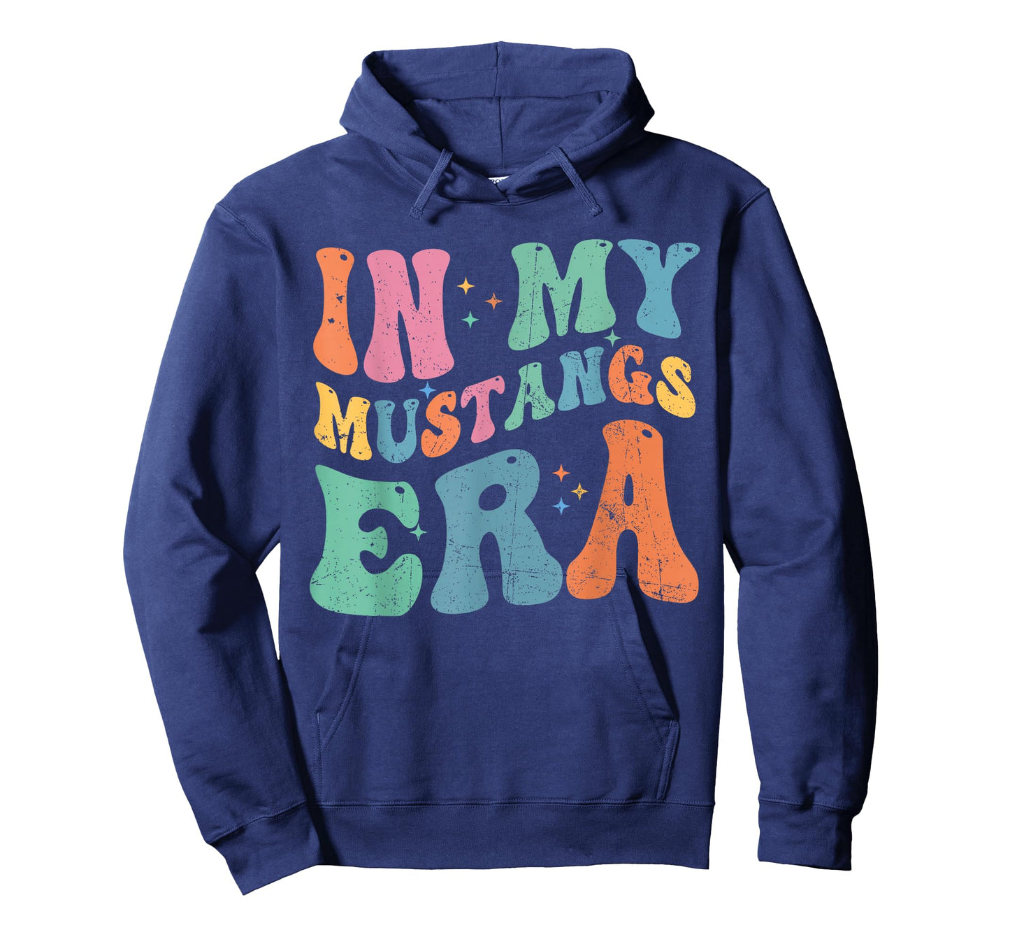 in My Mustangs Era Back to School Spirit Game Retro Groovy T-Shirt