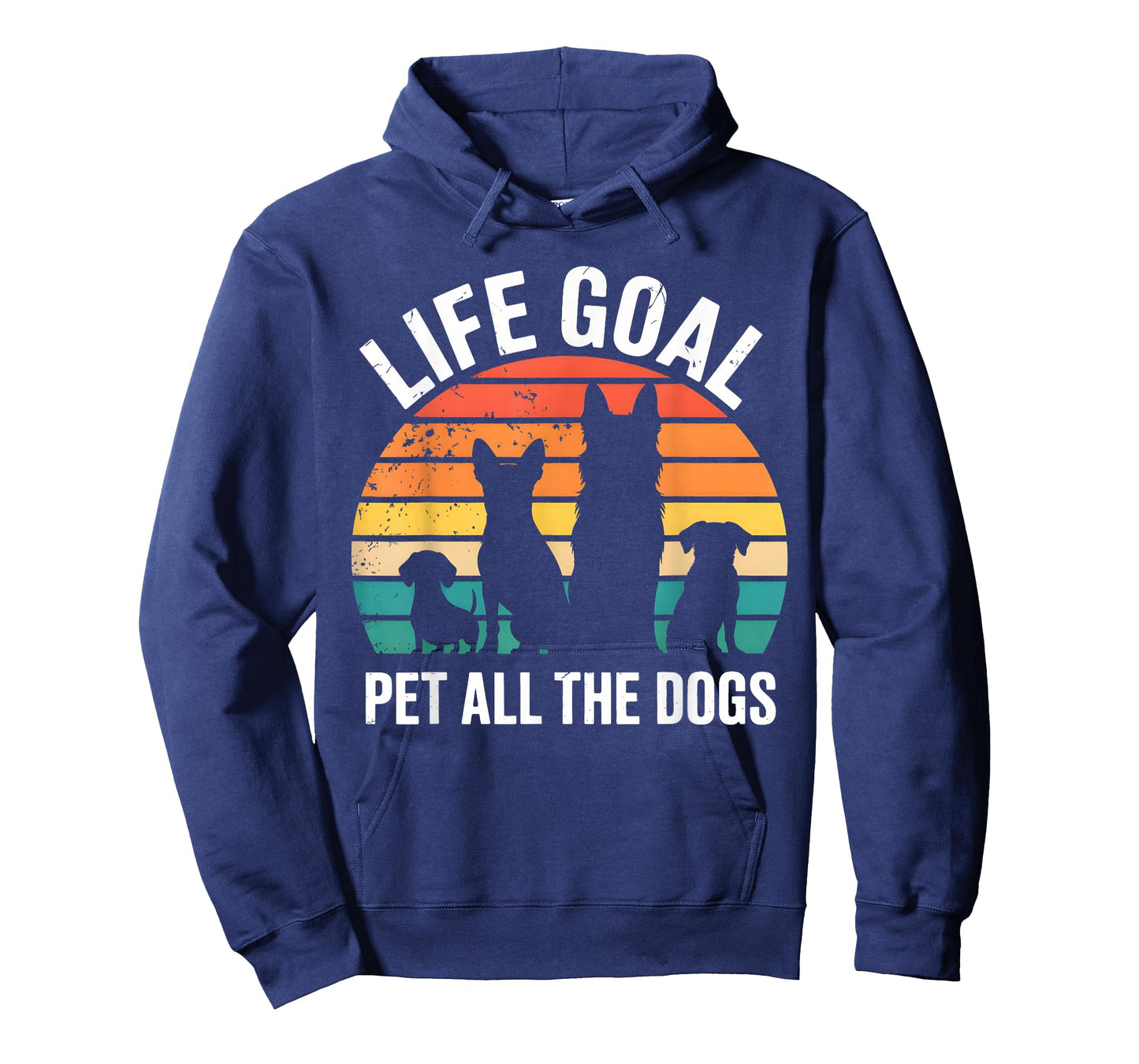 Vintage Funny Dog Lover Life Goal Pet All The Dogs T-Shirt