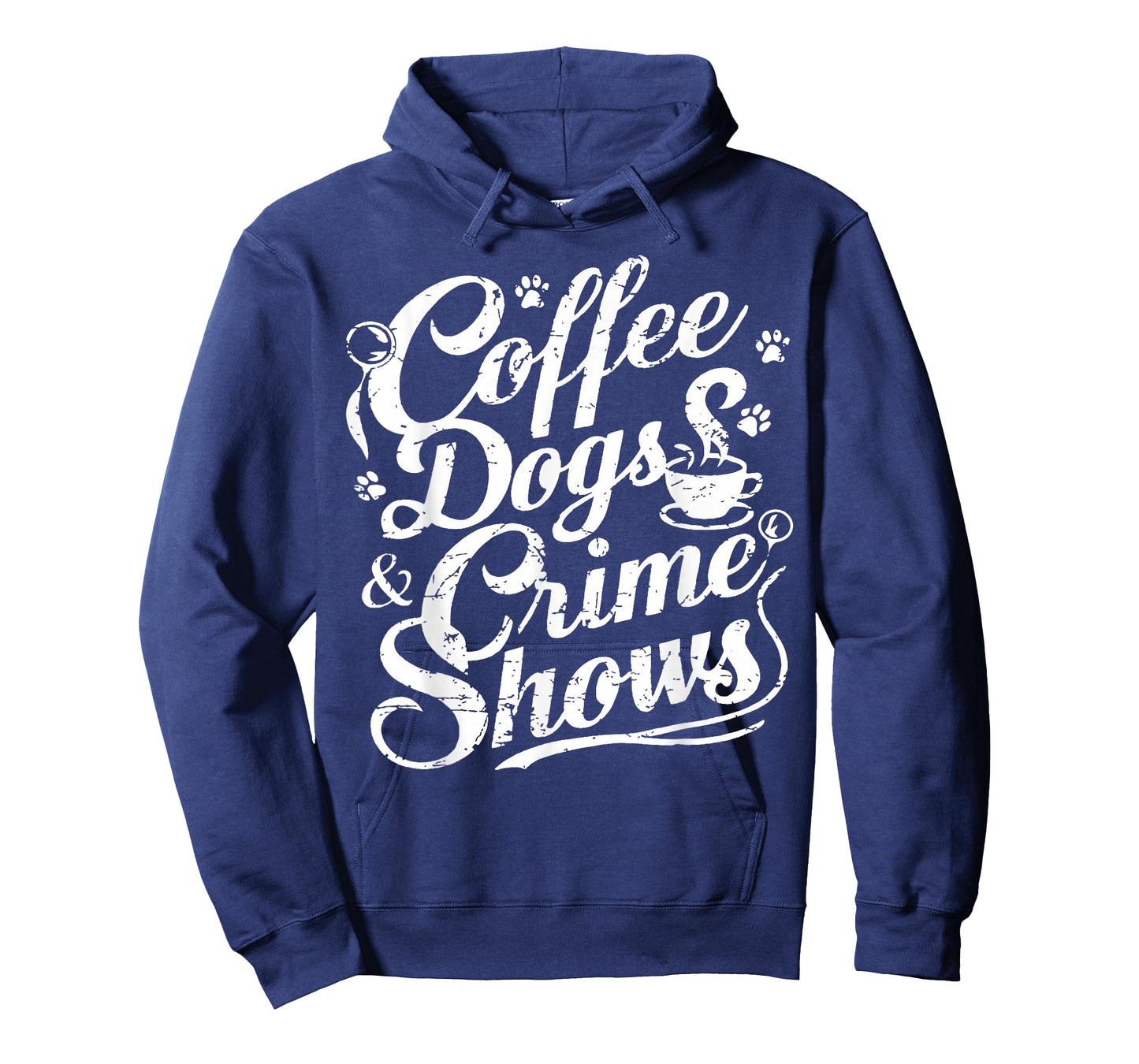Coffee Dogs Crime Shows Funny Coffee Dog Lovers T-Shirt
