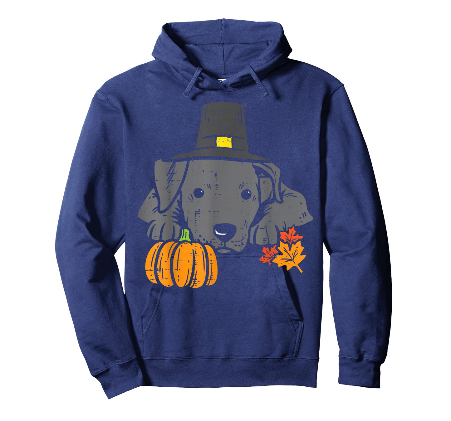 Pitbull Pumpkin Leaf Thanksgiving Halloween Fall Pittie Dog T-Shirt