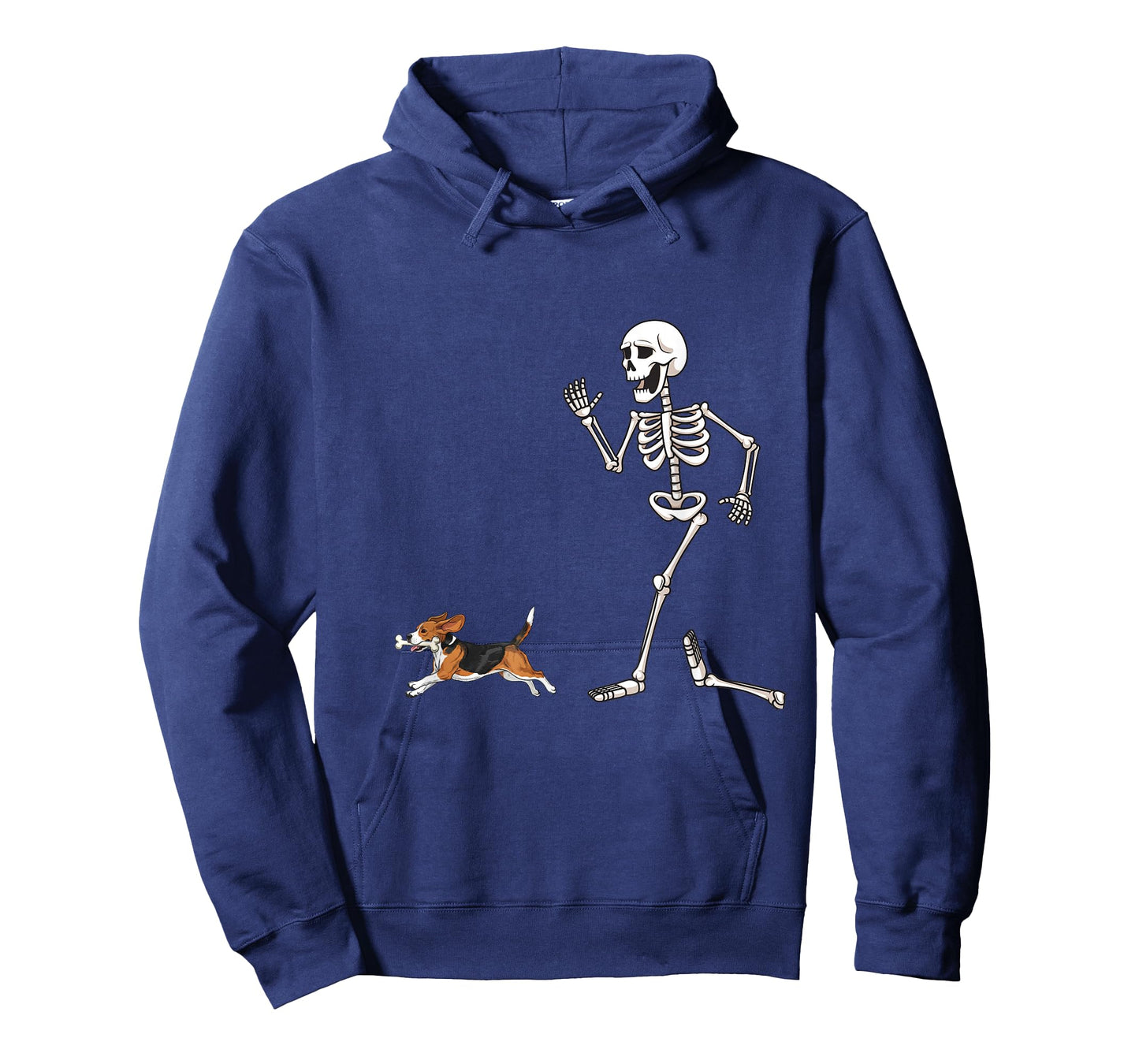 Funny Halloween Beagle and Skeleton T-Shirt