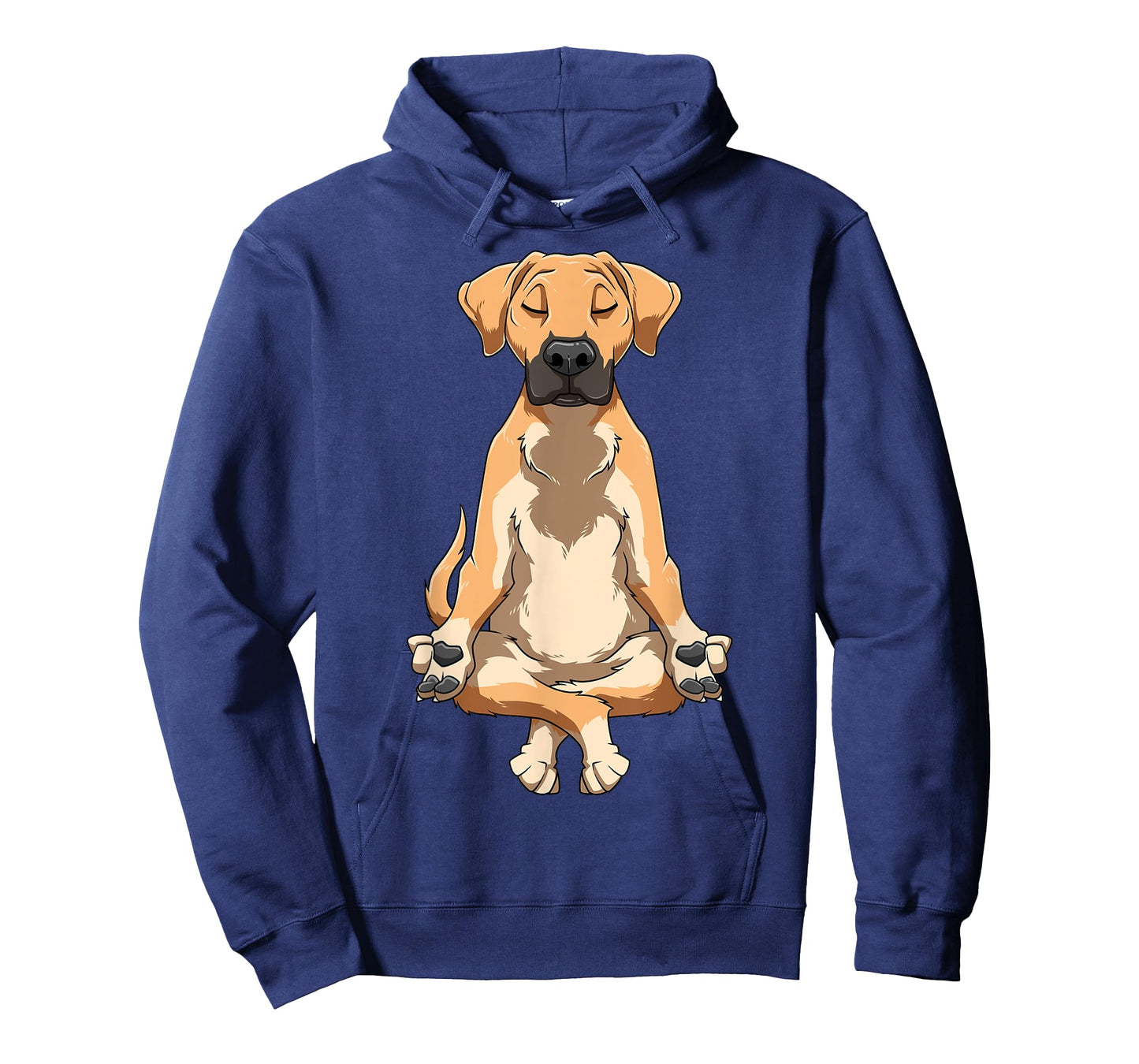 Black Mouth Cur Dog Yoga Funny Meditating Cur Dog Yoga T-Shirt