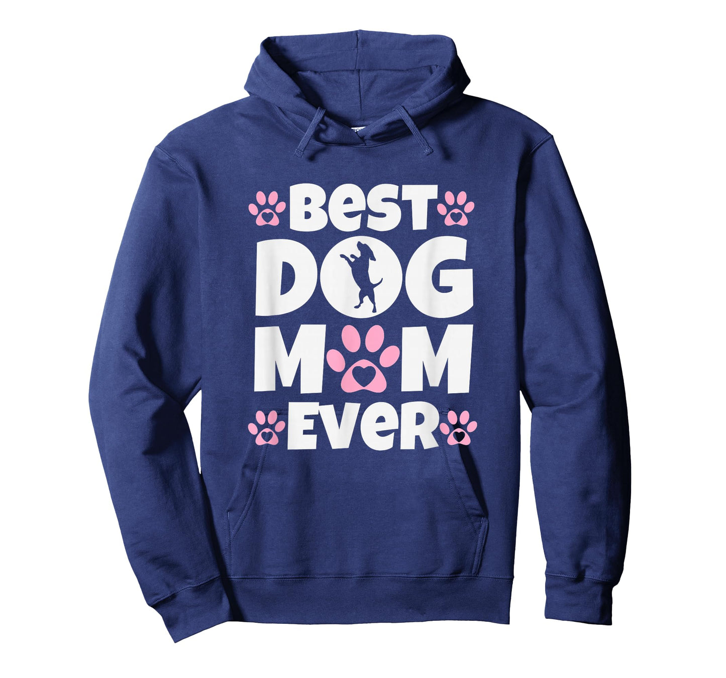 Best Dog Mom Ever Mothers Day Present Cute Dog Paw Prints T-Shirt