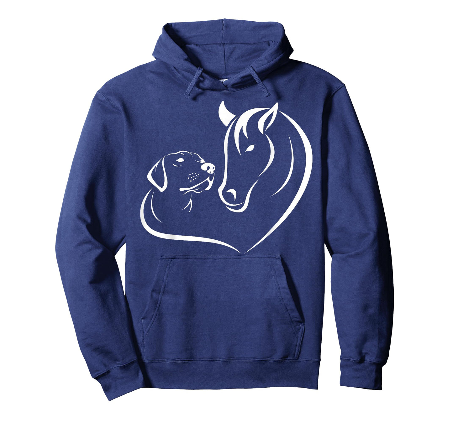 Horse and Dog Women and Men Motif Horse Dog Lover T-Shirt T-Shirt