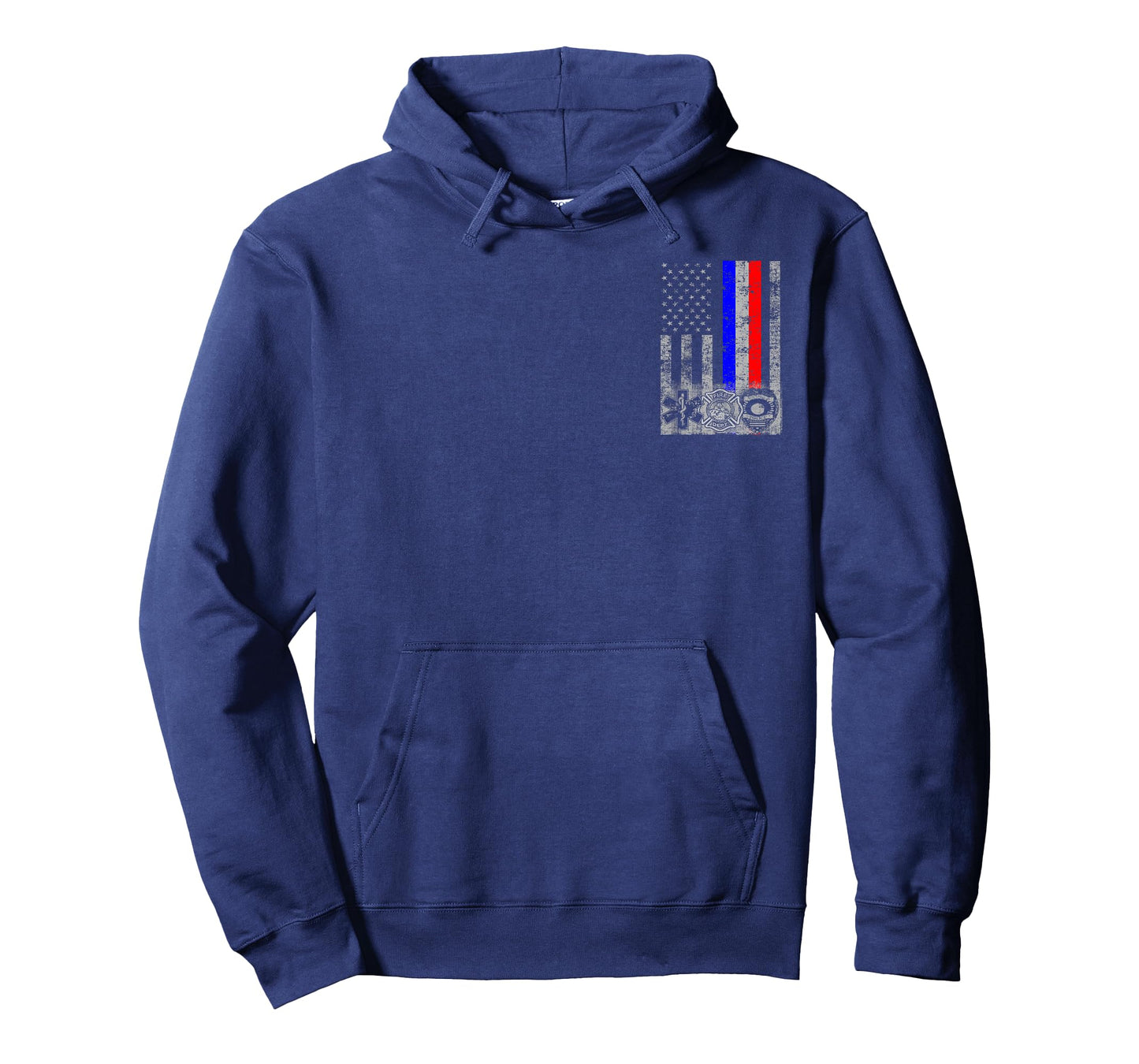 Fireman Police EMT/First Responder Flag T-Shirt
