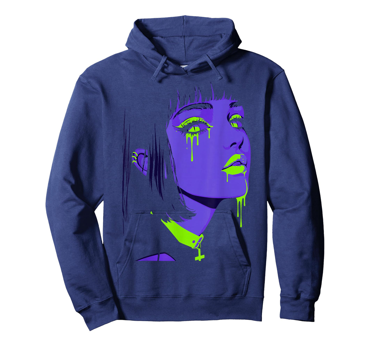 Cybergoth Cybercore Grunge Punk Goth Girl Alt Anime Manga T-Shirt