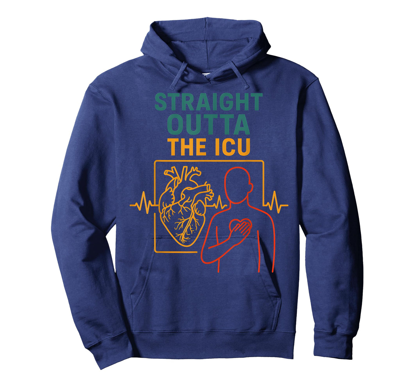 Heart Attack Straight Outta The ICU Cool Mens Surgery Recove T-Shirt