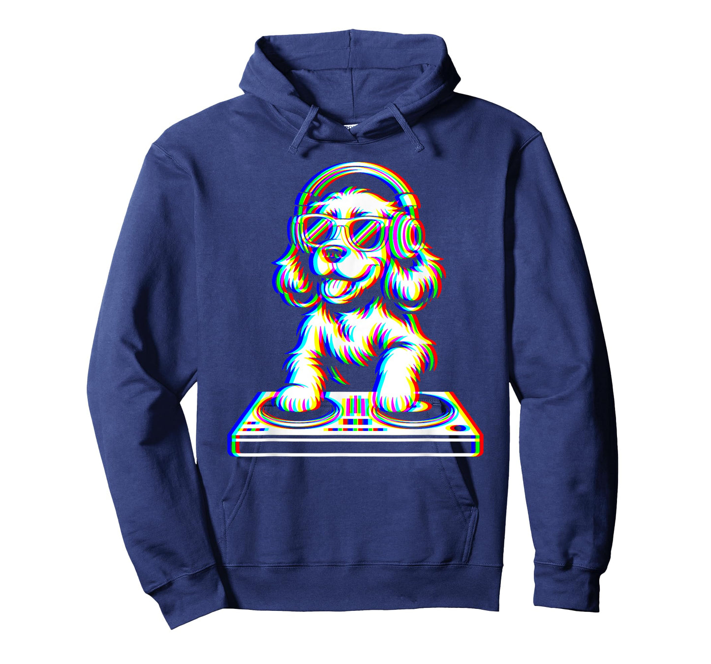 Funny American Cocker Spaniel DJ Glitch Rave EDM Music Party T-Shirt
