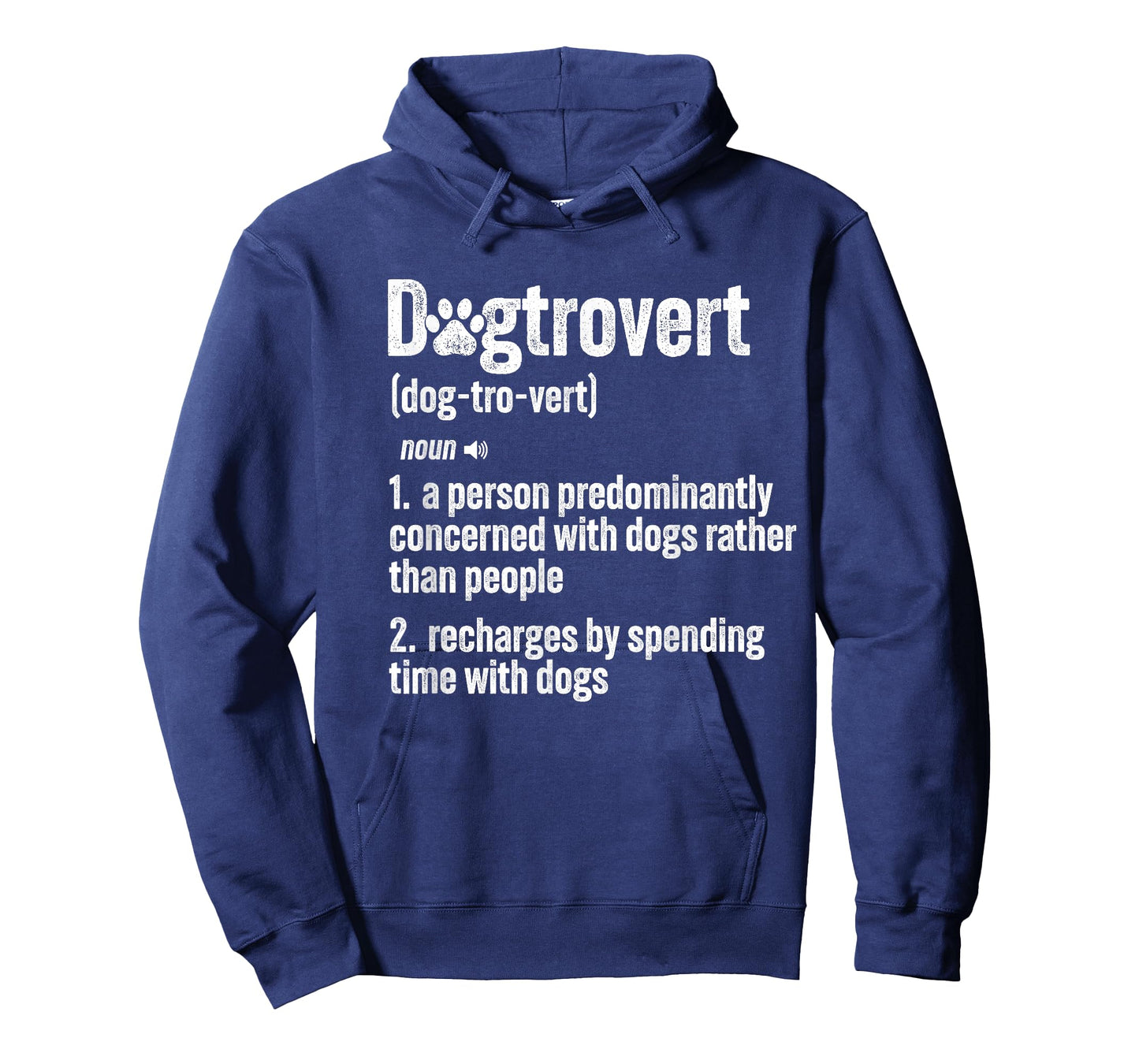 Retro Dogtrovert Dog Paw Funny For Dog Owners And Dog Lover T-Shirt for Men Women Kids