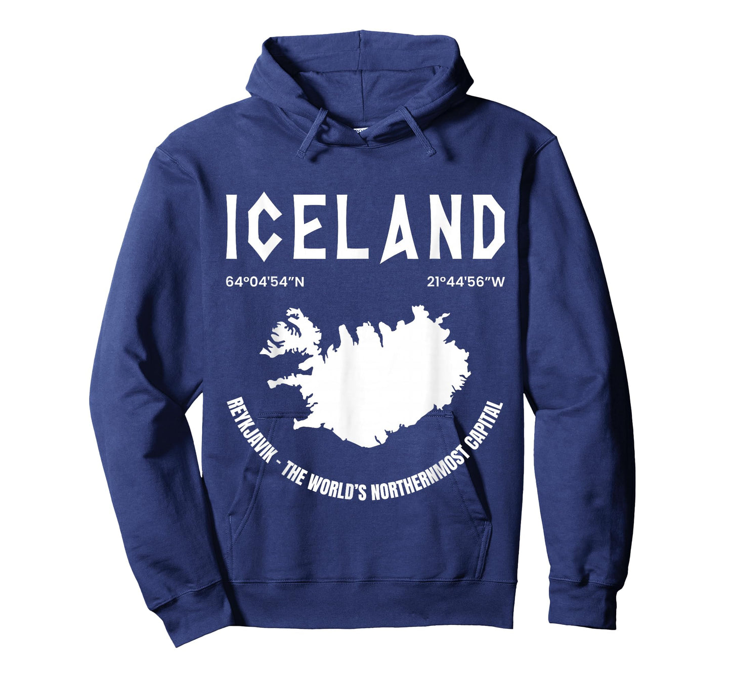 Iceland Map Gift Reykjavík Iceland Lover Icelandic Vacation T-Shirt