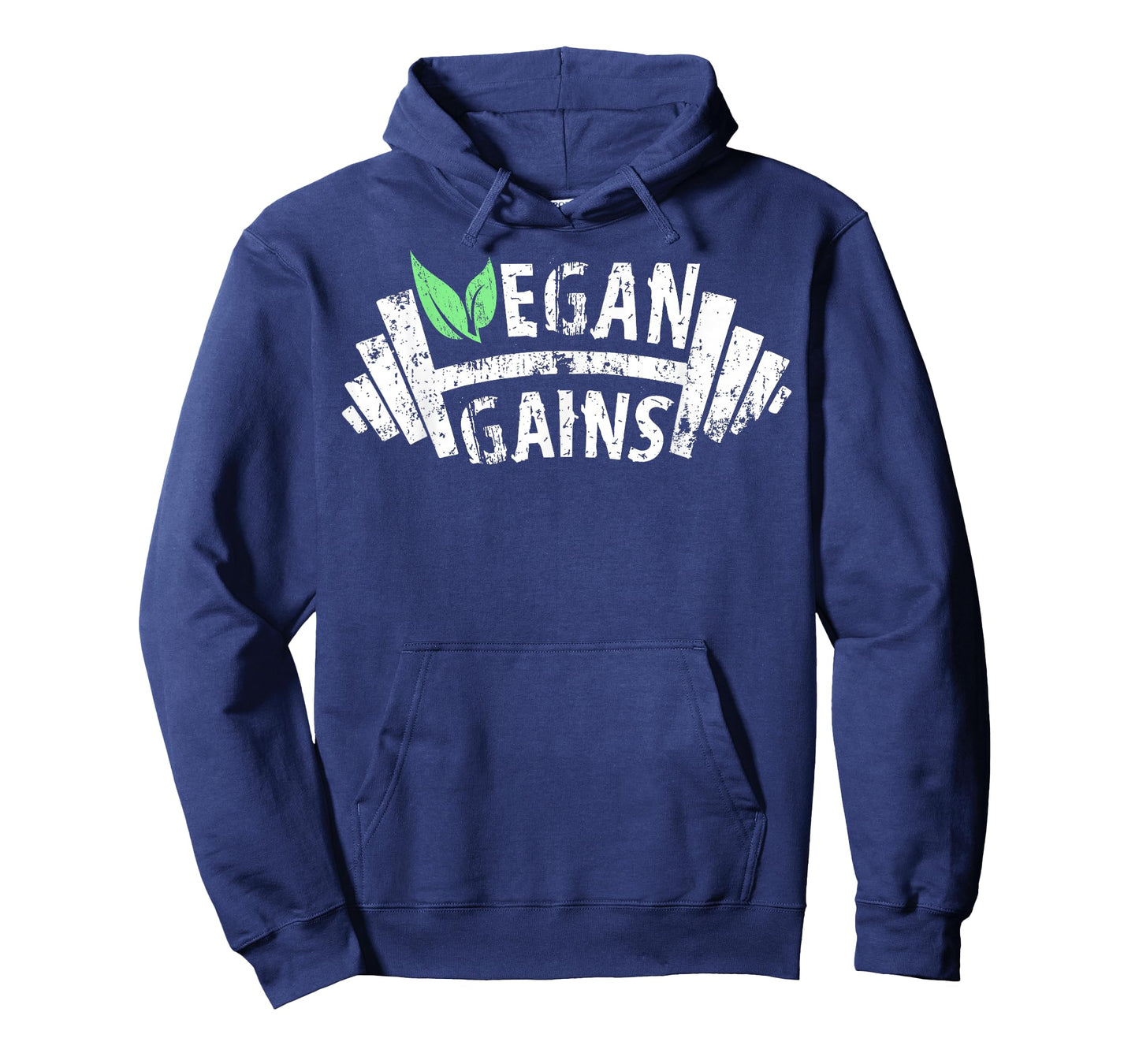 Vegan Gains Vegetarian Gym Workout Humor Tee Weightlifting T-Shirt