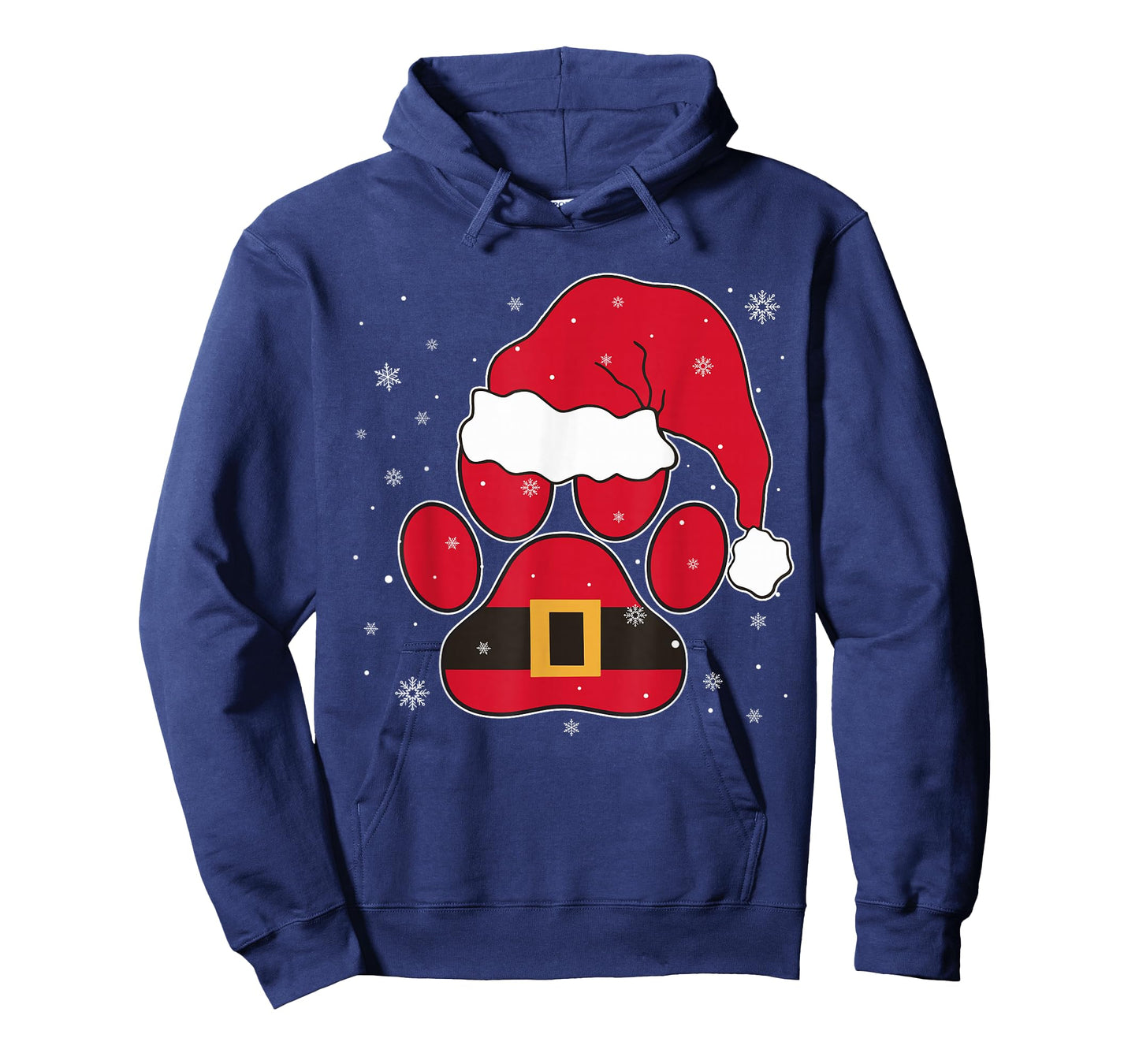 Paws Santa Hat Dog Cat Paw Christmas Pet Lover T-Shirt