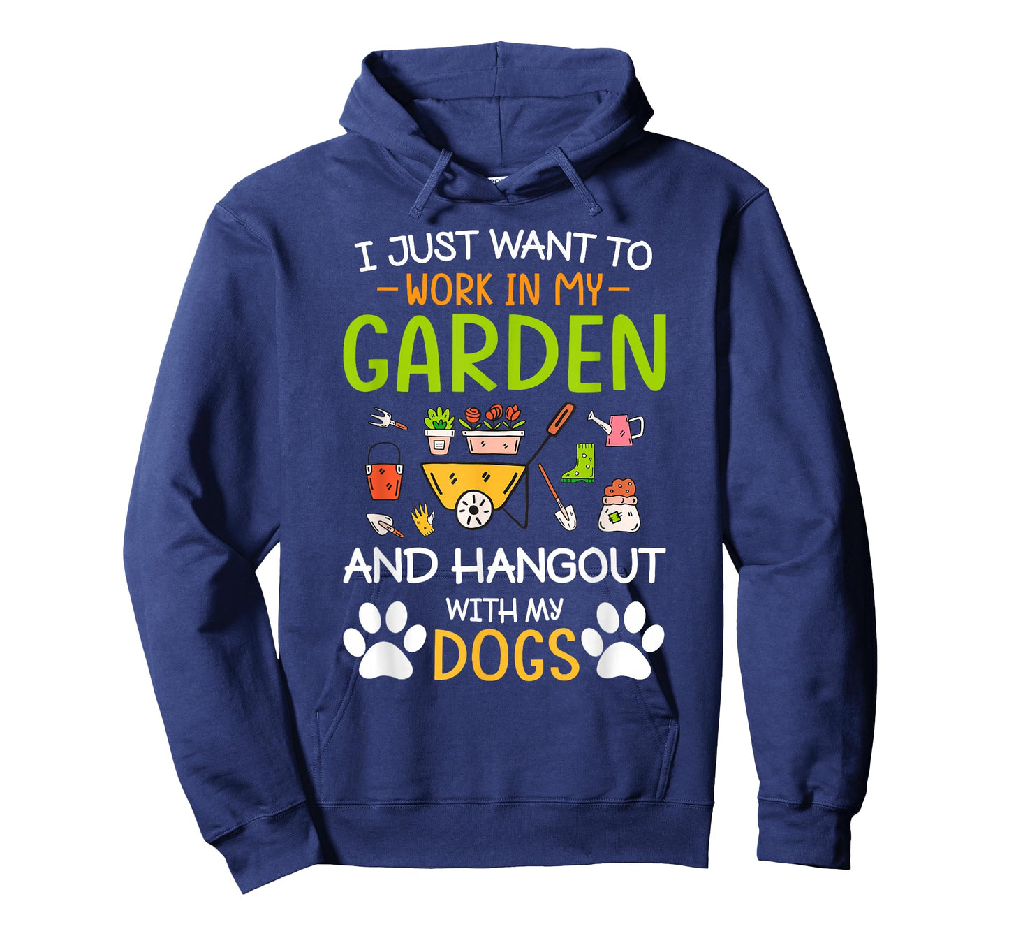 I Just Want To Work In My Garden And Hangout With Dogs T-Shirt