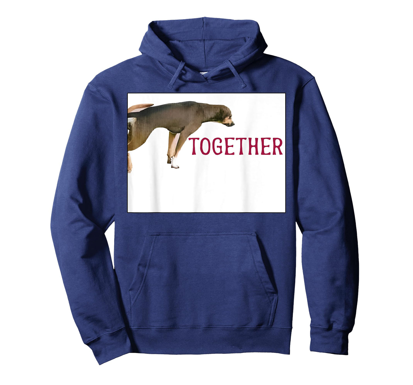 Stuck Together Dogs Funny Couple Saying Quote Dog Adult Joke T-Shirt