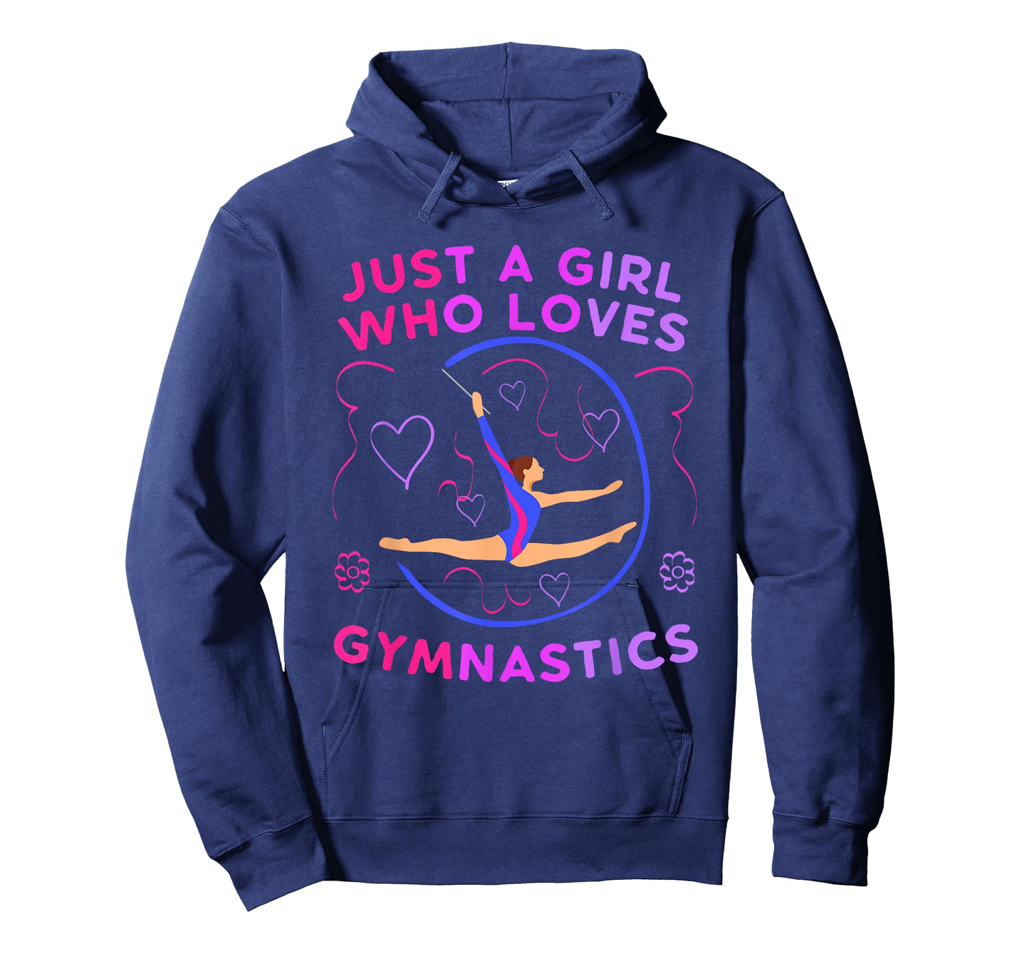 Just a Girl Who Loves Gymnastics T-Shirt Funny Gift Girls T-Shirt
