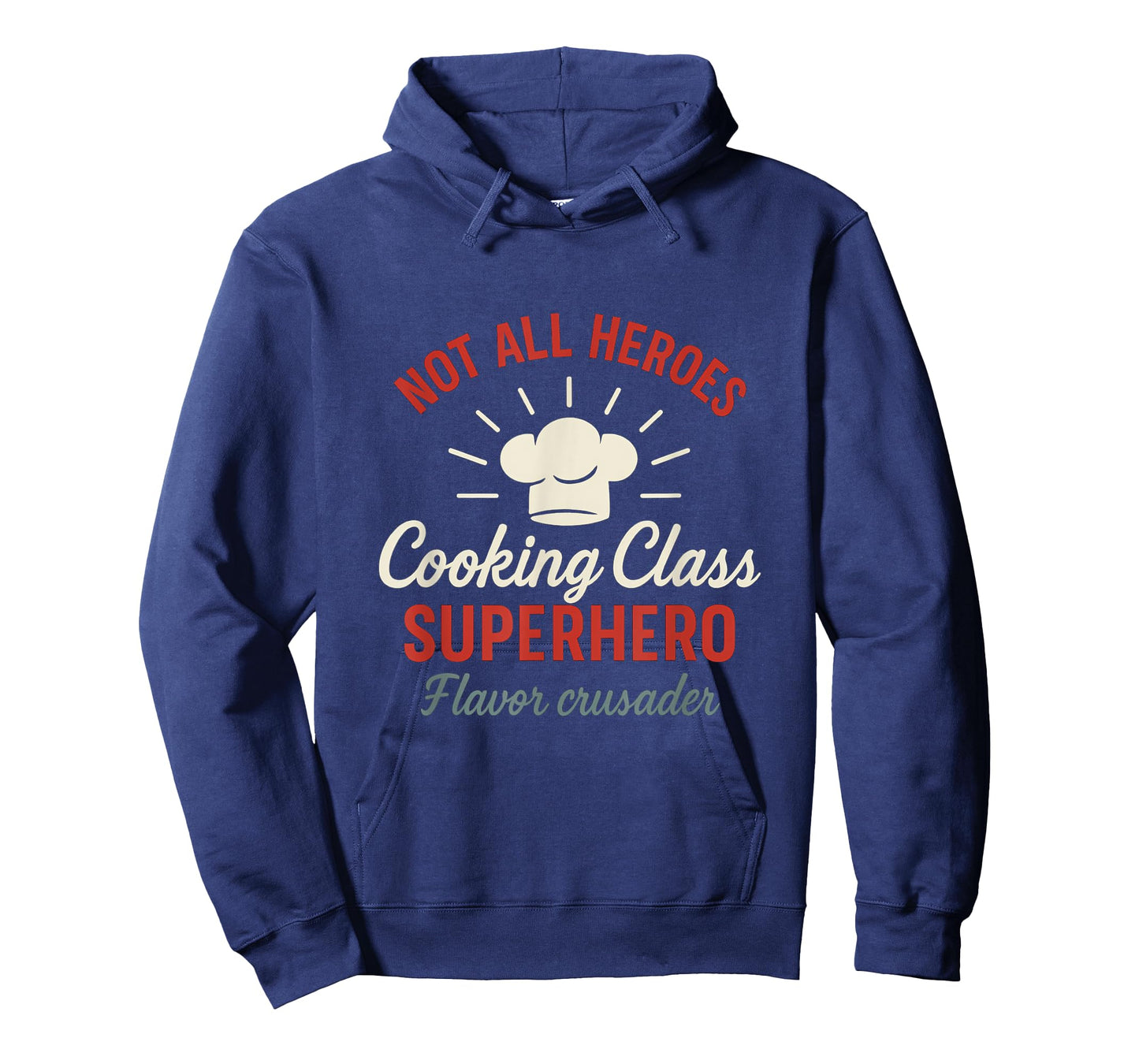 Cooking Class Superhero Flavor Crusader Chef Hat Design T-Shirt