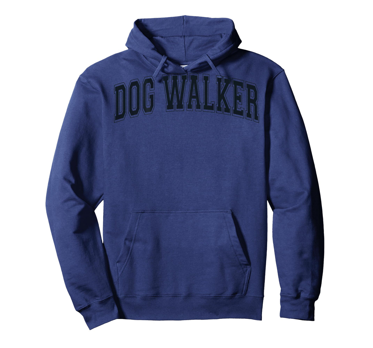 Dog Walker Retro Varsity Arched Black Letters On The Back T-Shirt
