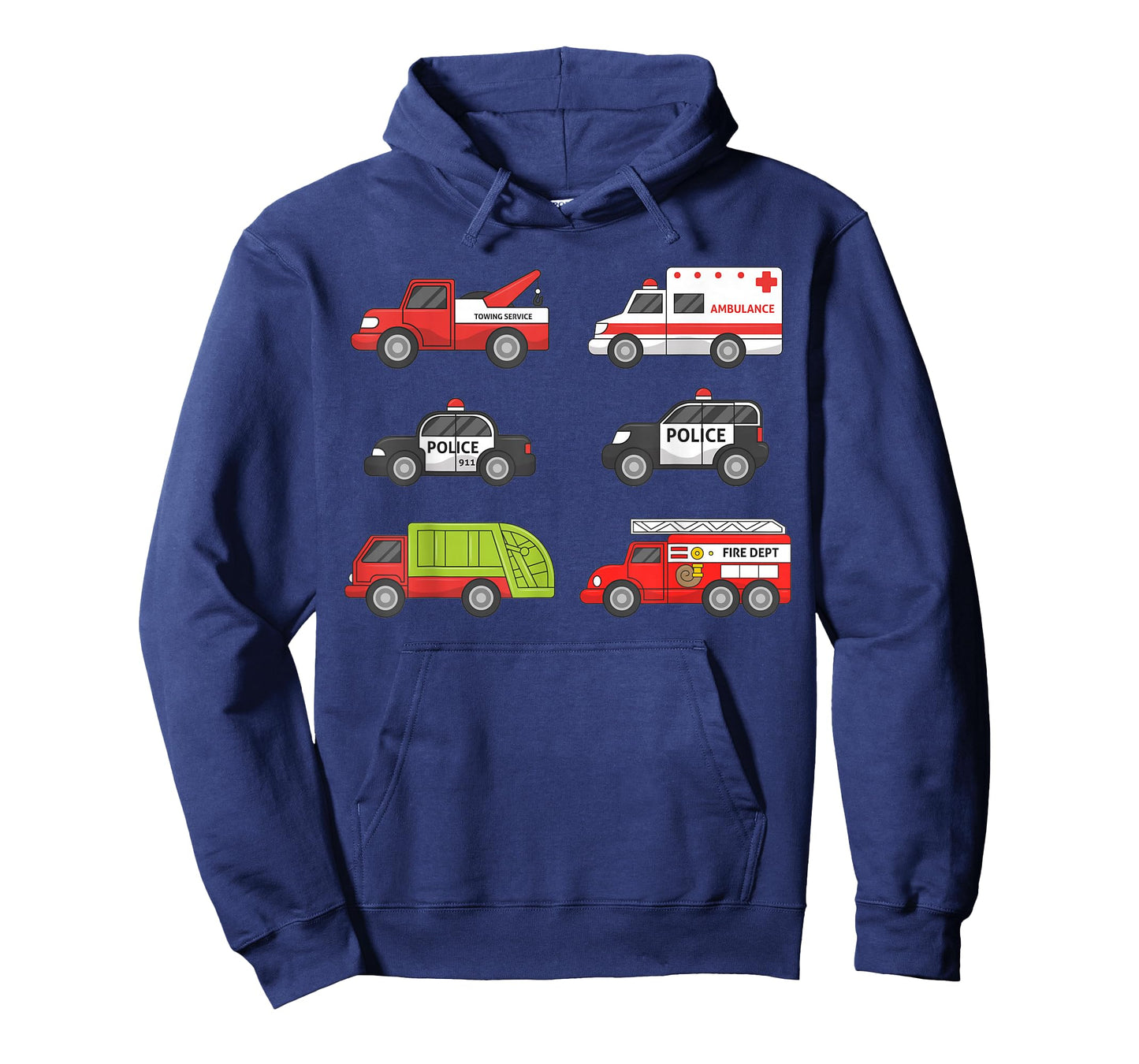 Emergency Vehicles Fire Truck Police Car Ambulance Shirt T-Shirt