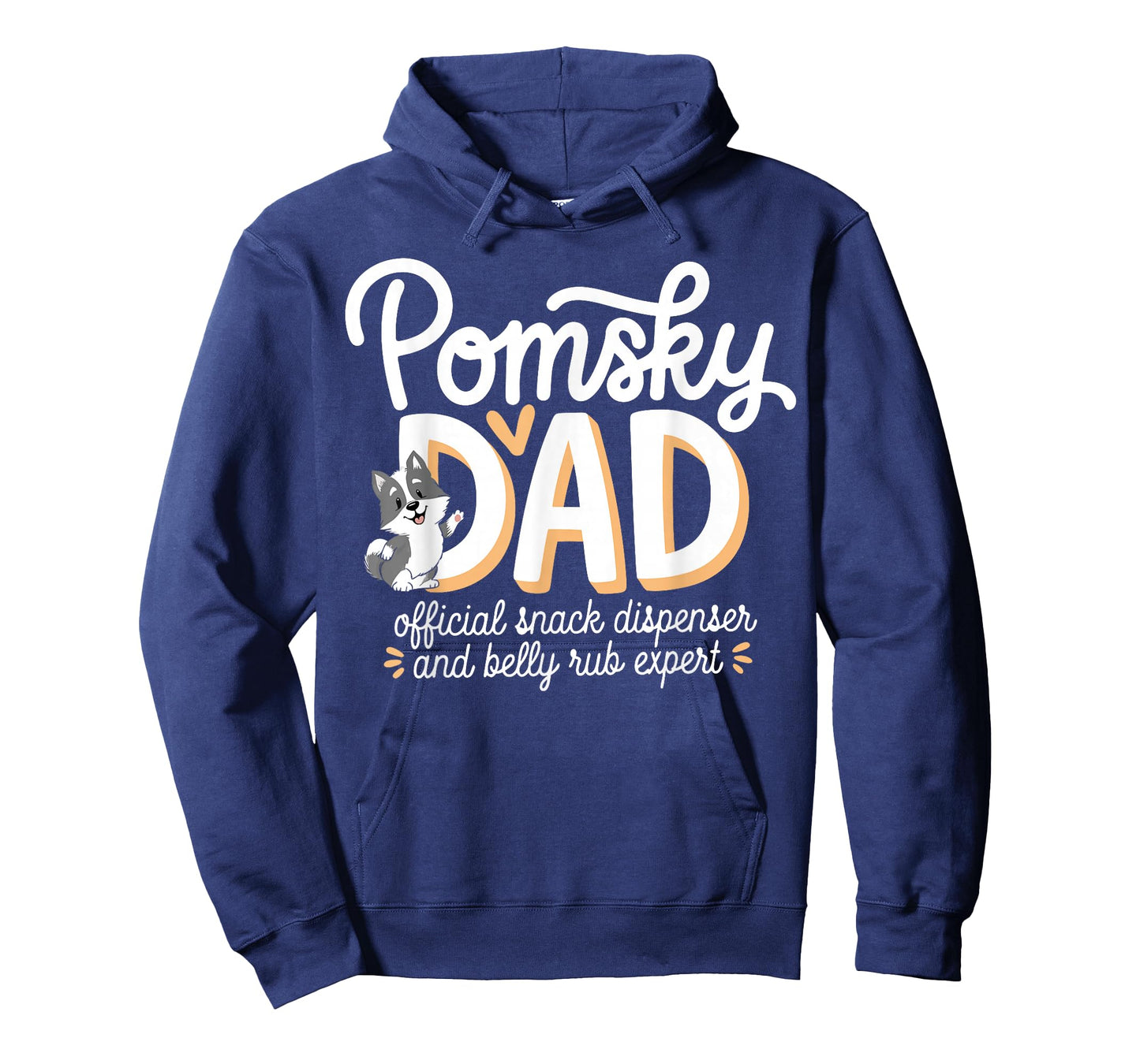 Pomsky Dad Dog Owner Funny Father Of Pomsky T-Shirt