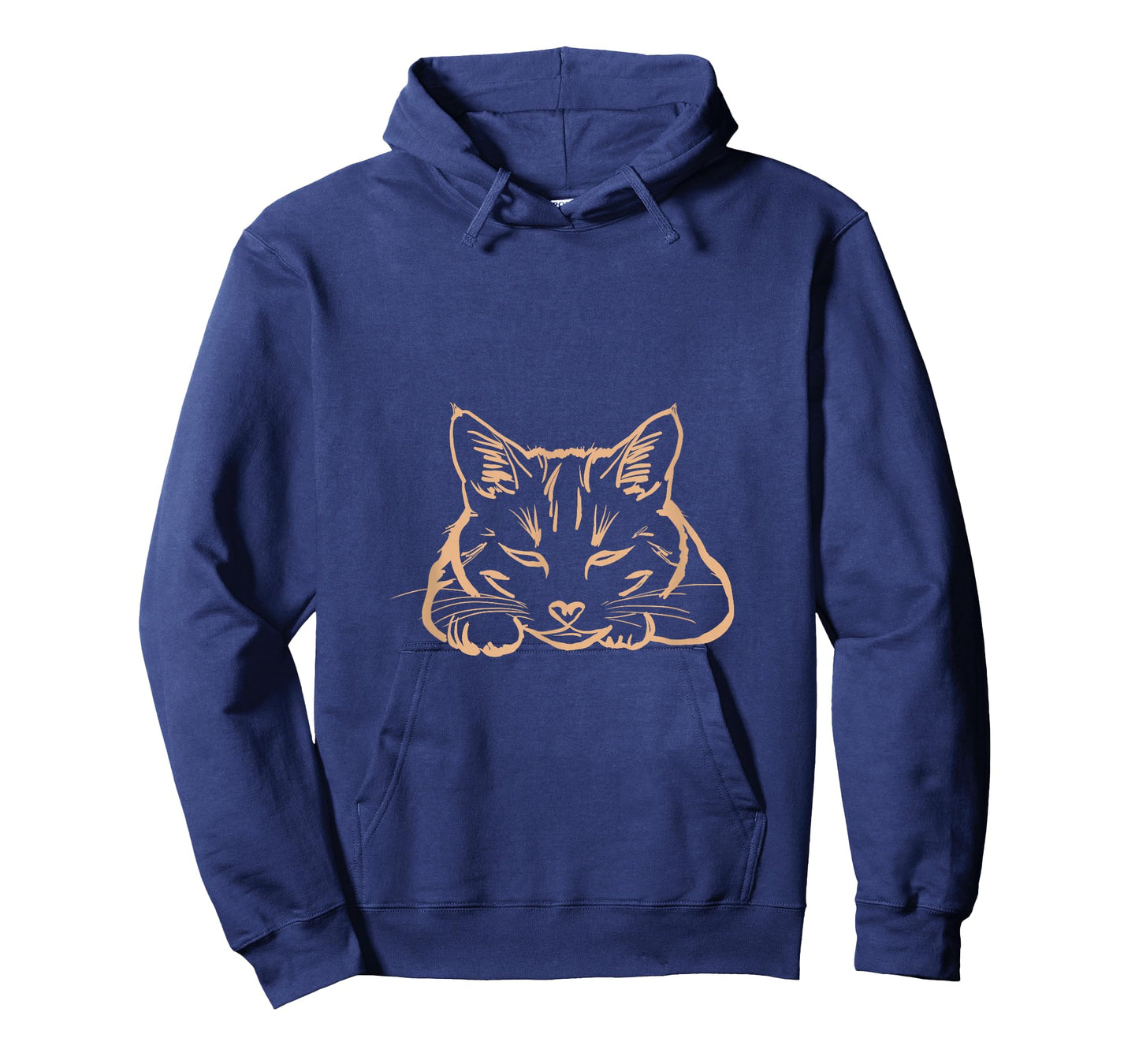 Dreaming Kitty – Cute Sleeping Cat in Lines T-Shirt