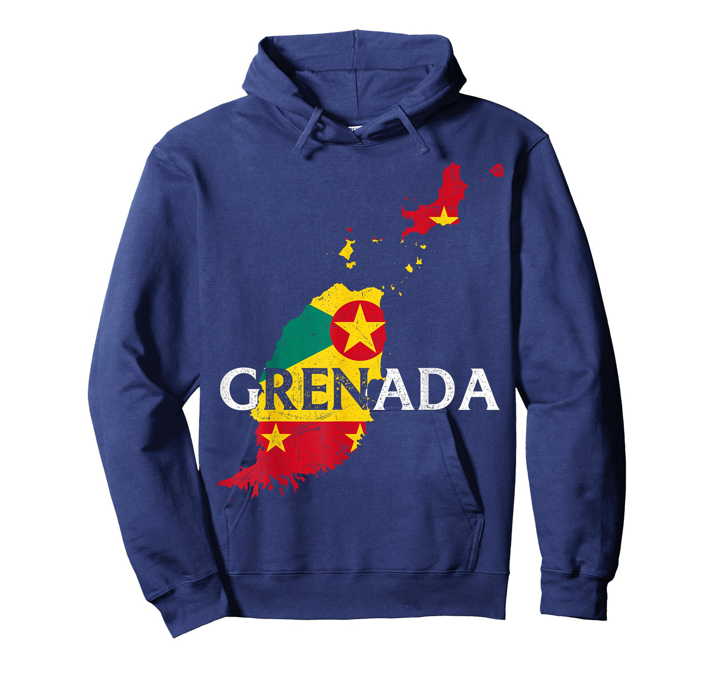 Grenada Country Map Flag Proud Grenadian Patriotic T-Shirt