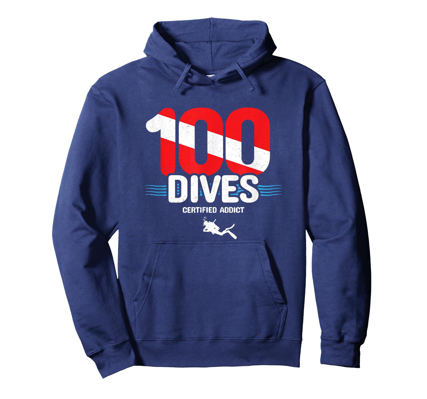 100th Dive Gift - Diver Down Flag - Scuba Diving T-Shirt