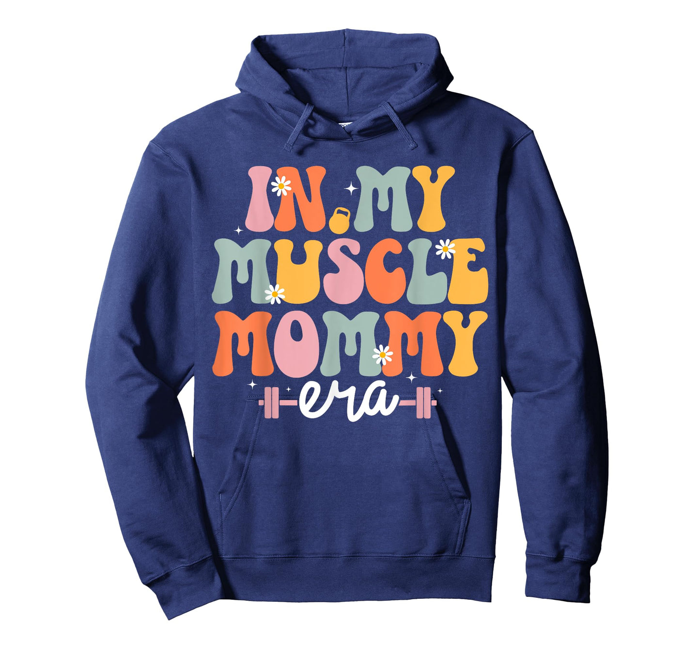 In My Muscle Mommy Era Retro Groovy Mom Workout Gym Fitness T-Shirt