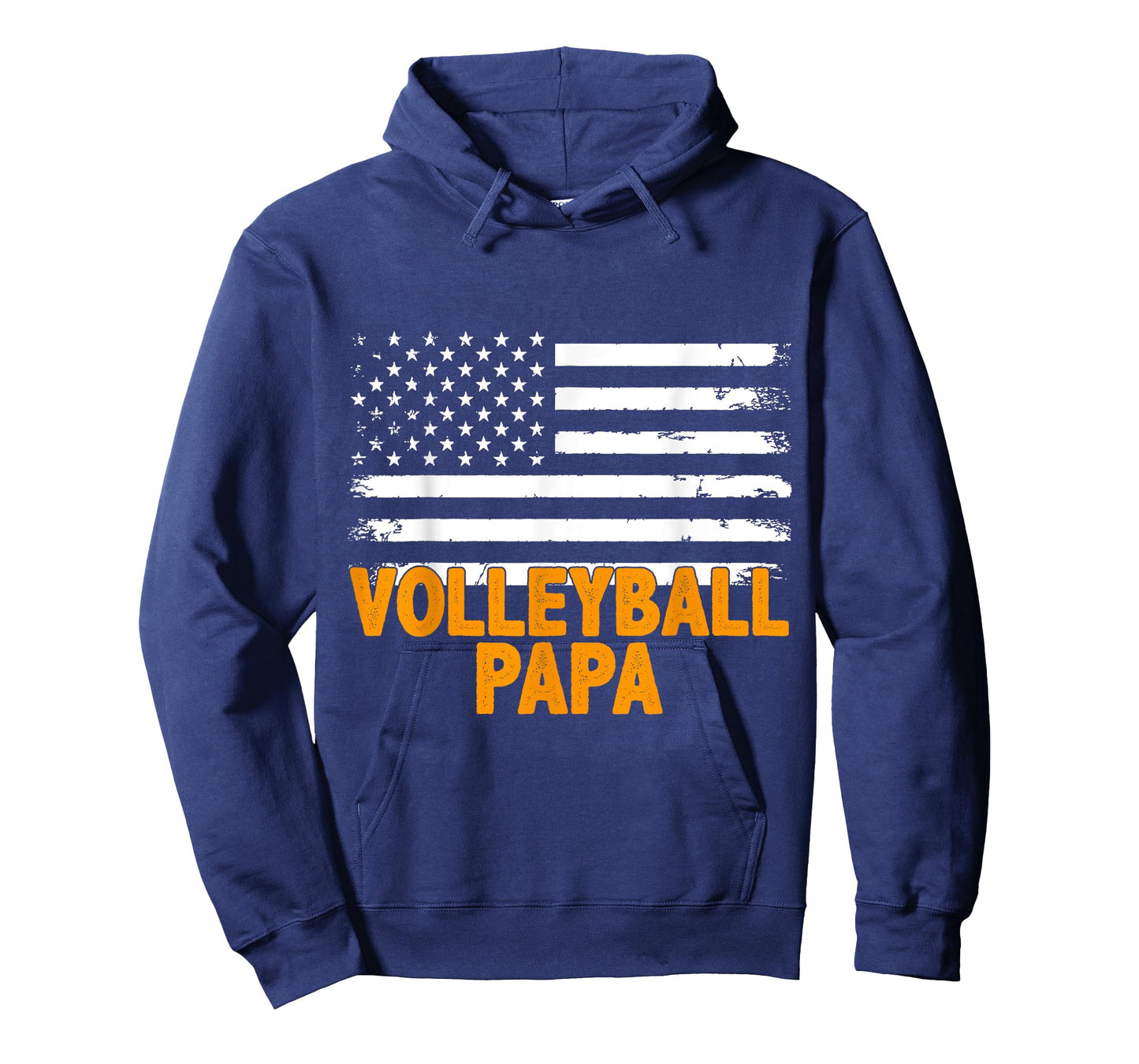 Proud American Volleyball Papa Sports Dad T-Shirt