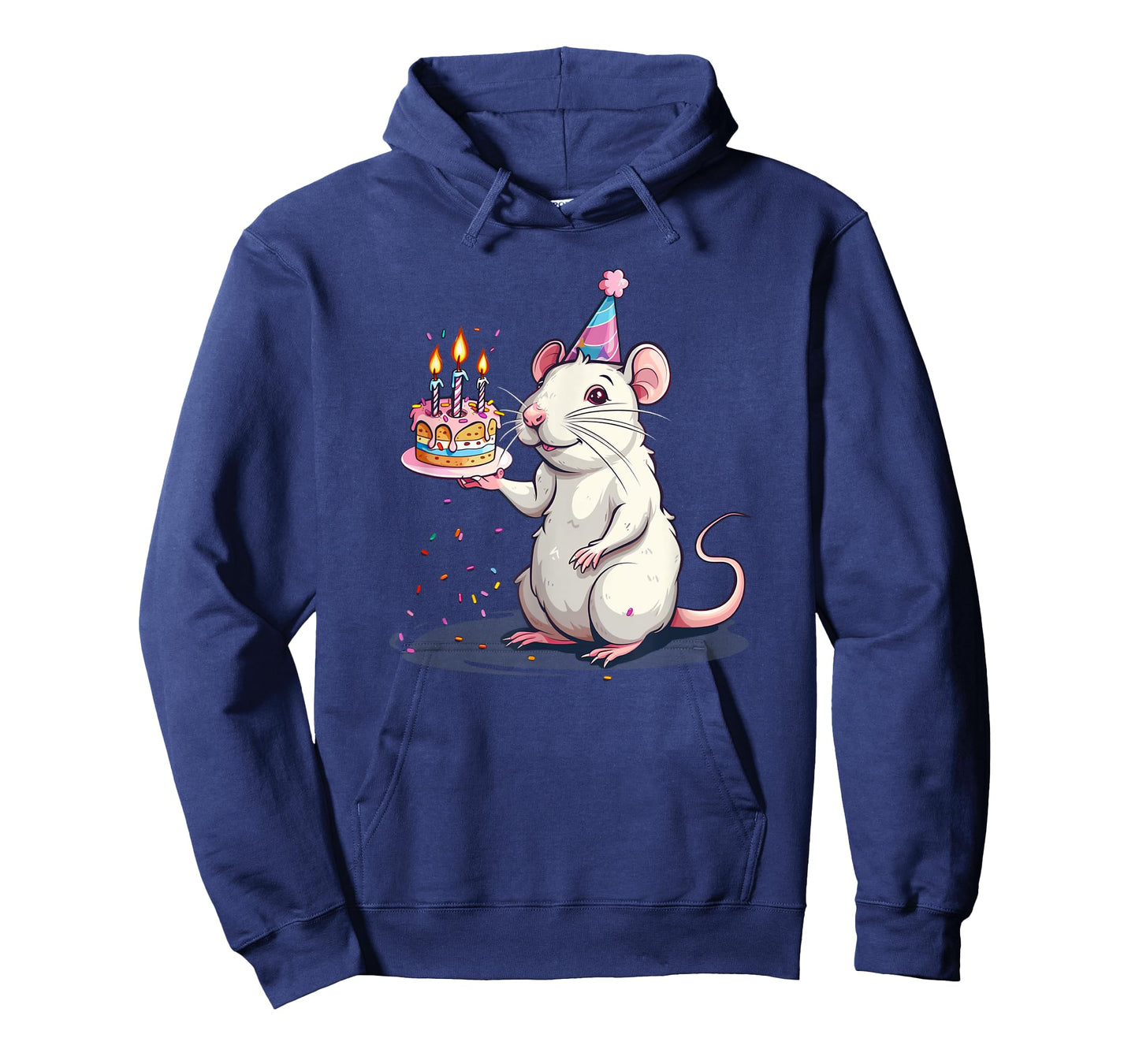 Happy Birthday Rat with B-Day Cake Costume T-Shirt