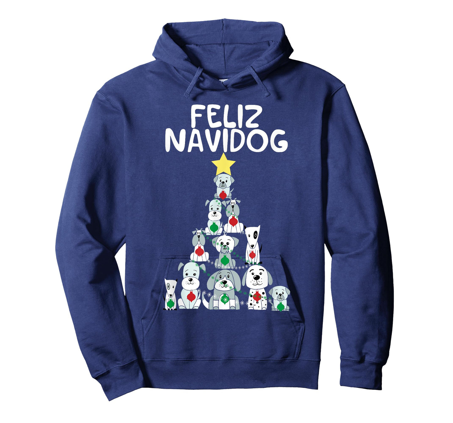 Feliz Navidog Christmas Dog T-Shirt, Funny Cute Xmas Tree T-Shirt